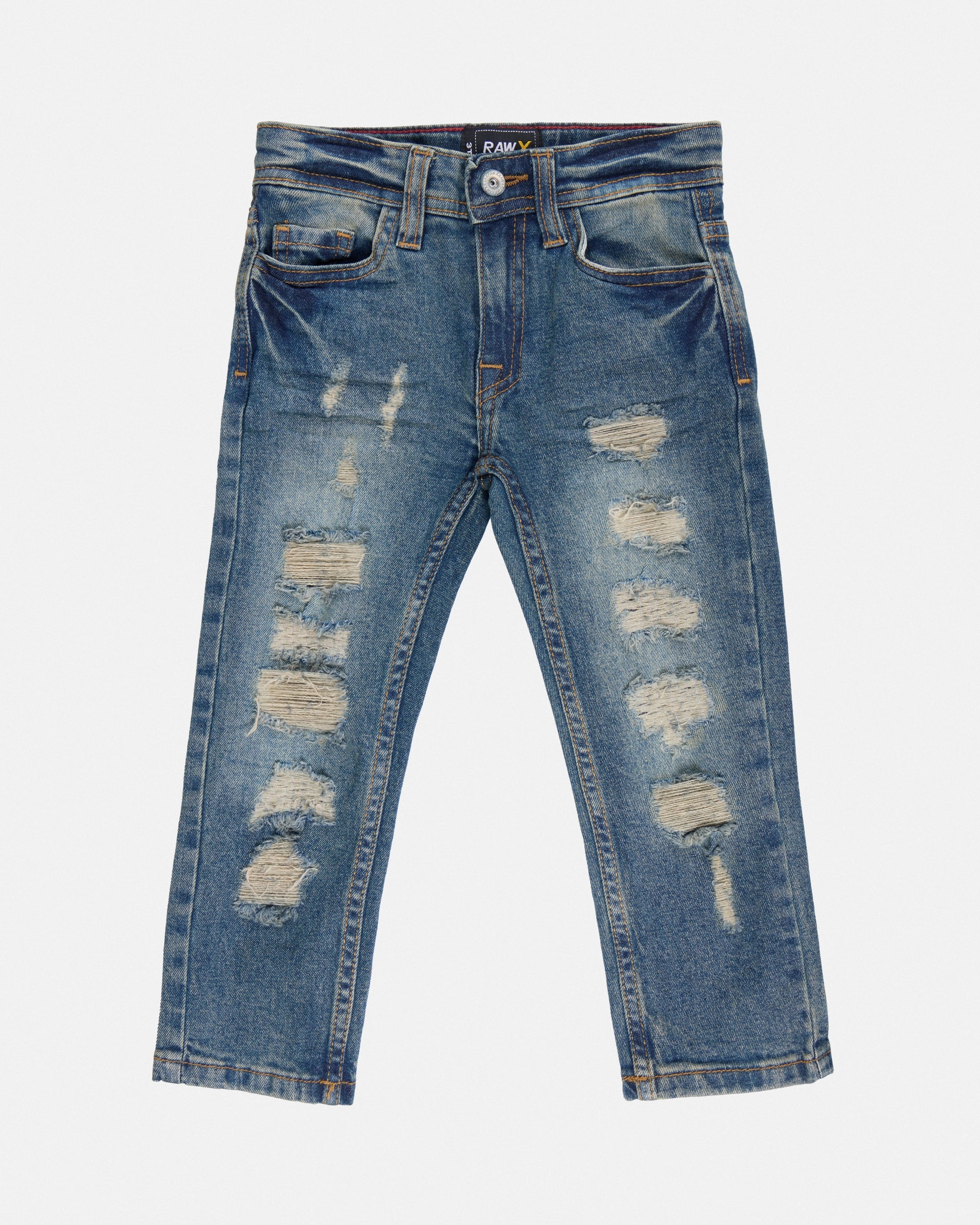 RAW X Boy's Skinny Fit Stretch Jeans