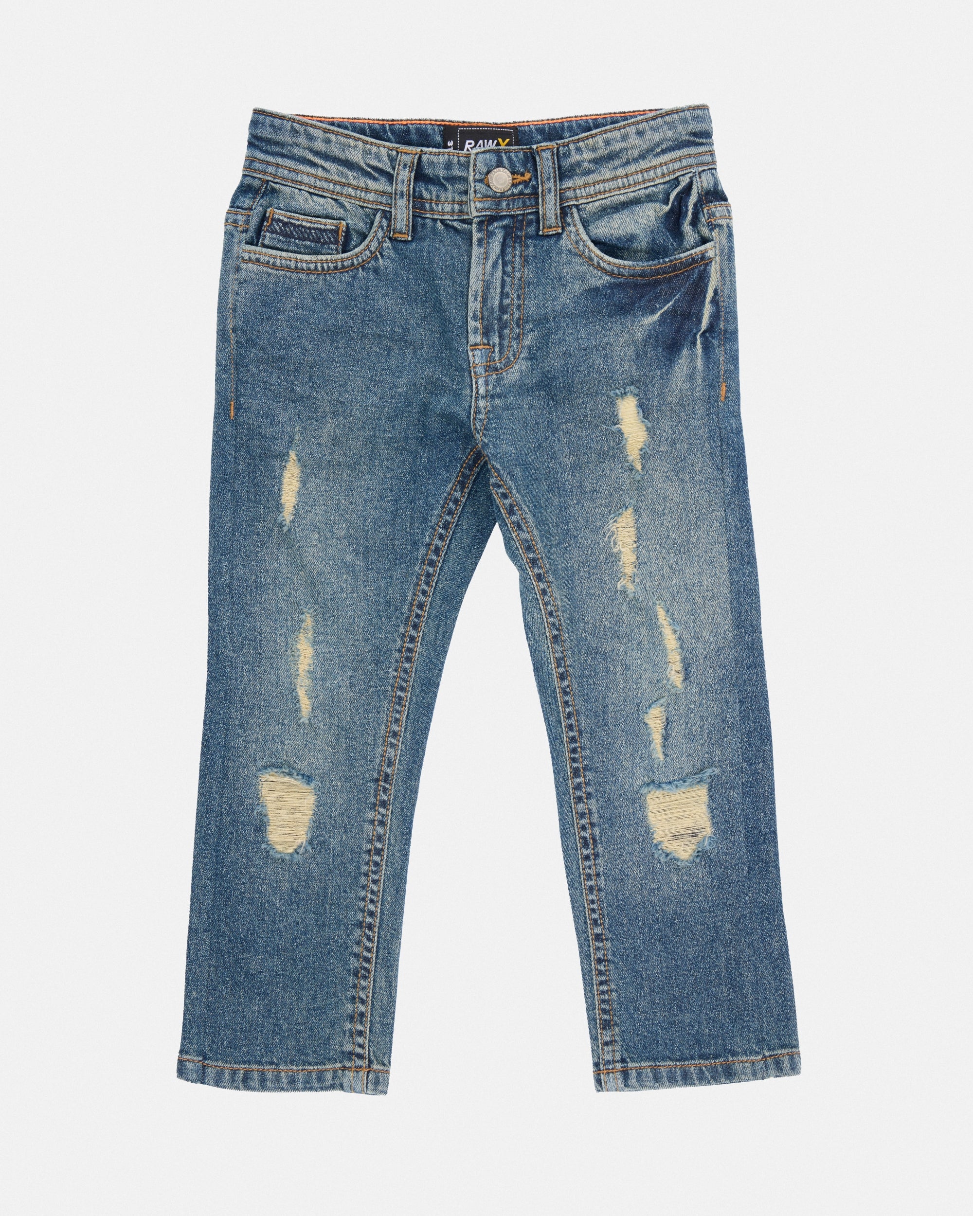 Toddler's Rip And Repair Denim Jeans