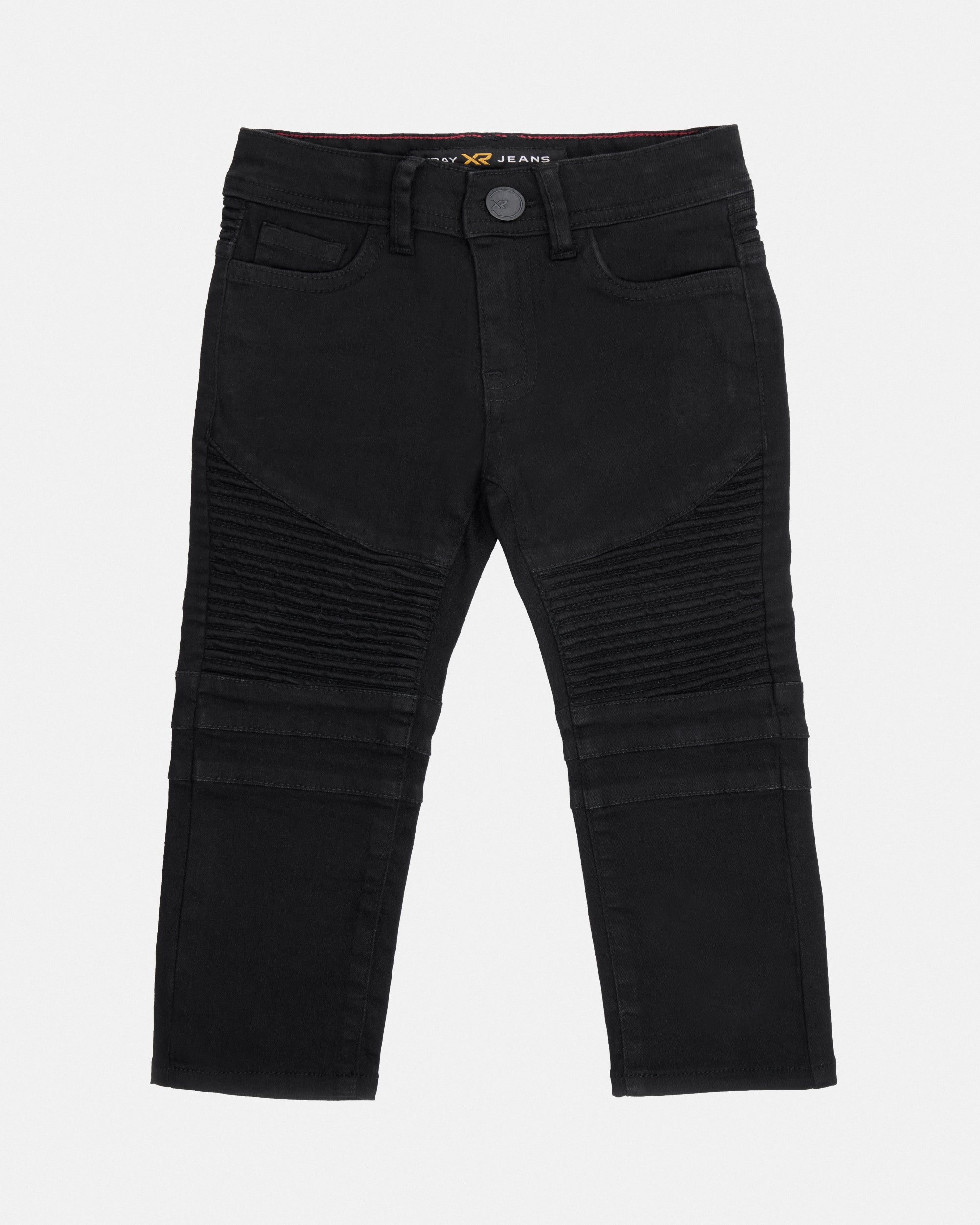 X RAY Boy's Slim Fit Moto Biker Denim Pants