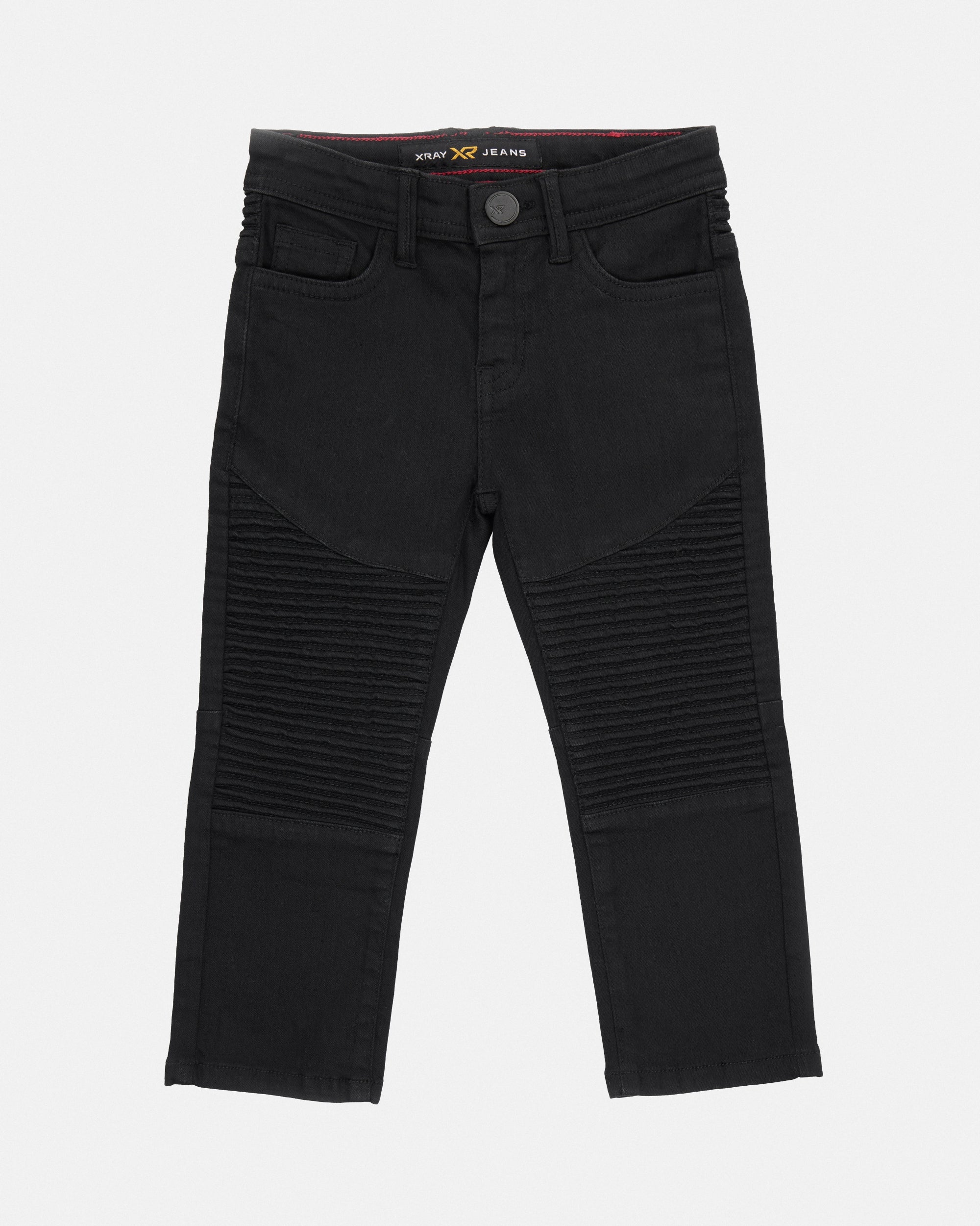 X RAY Toddler's Slim Fit Distressed Moto Biker Denim Pants
