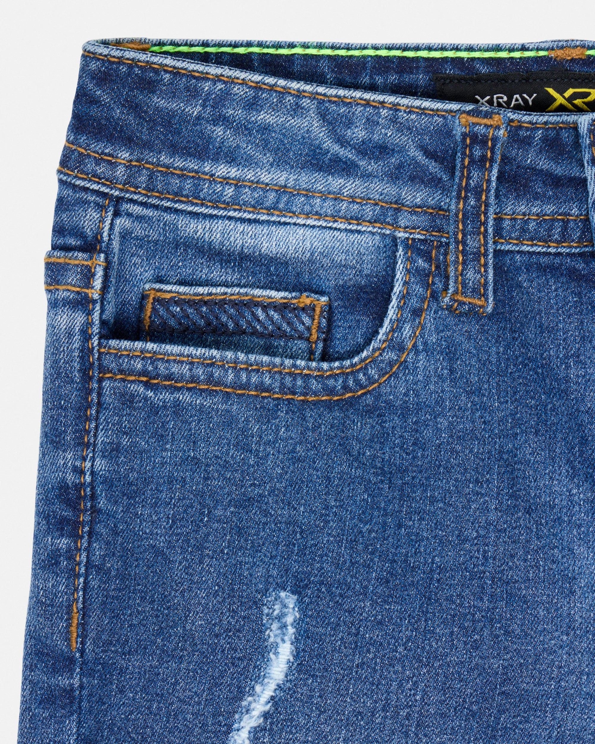 X RAY Toddler's Slim Fit Distressed Denim Pants-thumbmail-5