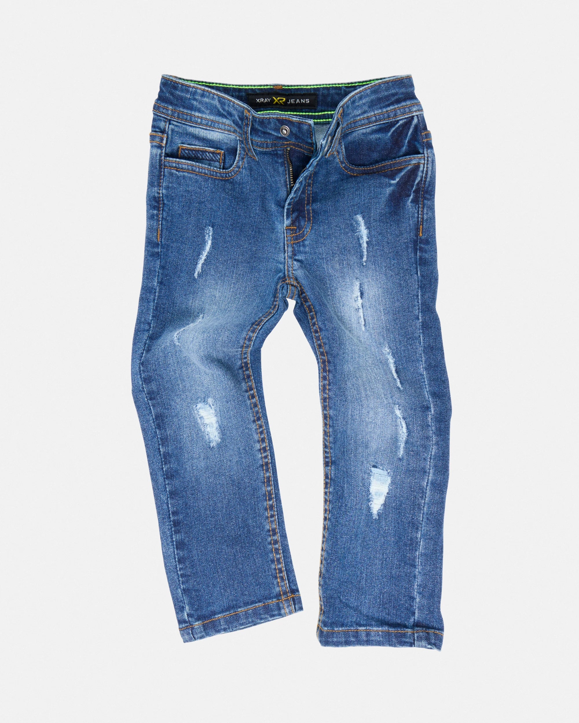 X RAY Toddler's Slim Fit Distressed Denim Pants-thumbmail-3