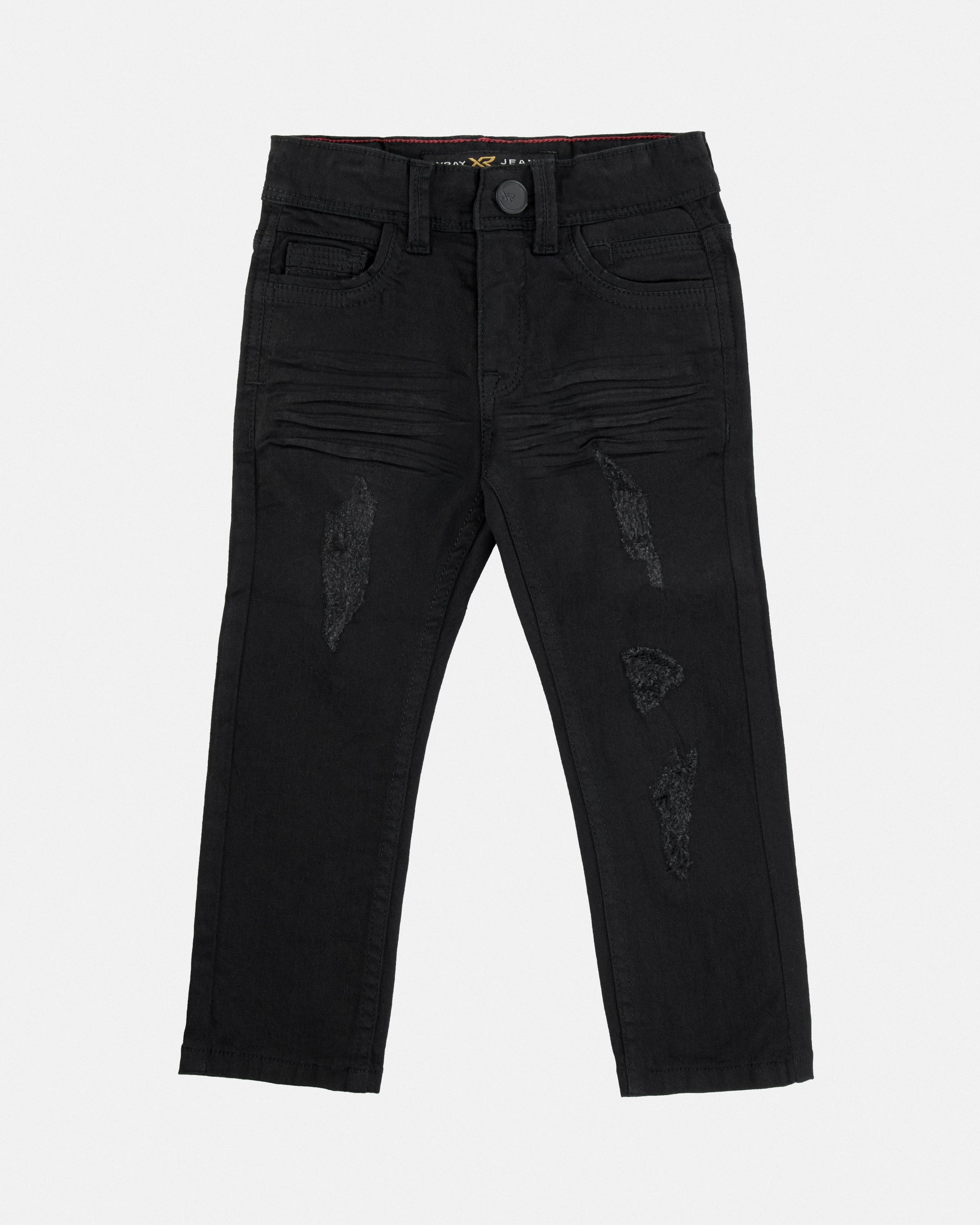 X RAY Toddler's Skinny Fit Rip & Repair Denim Pants
