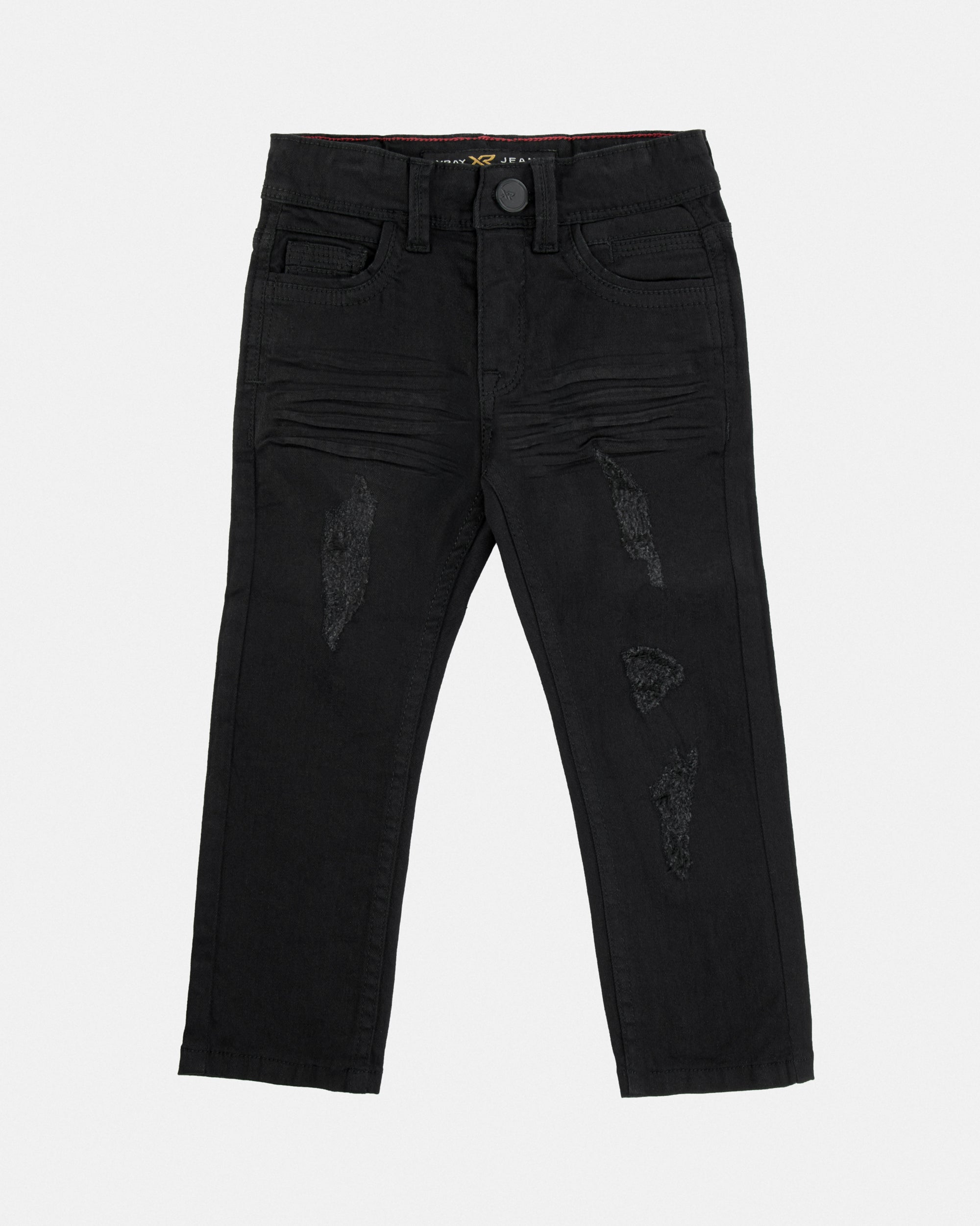 X RAY Toddler's Skinny Fit Rip & Repair Denim Pants