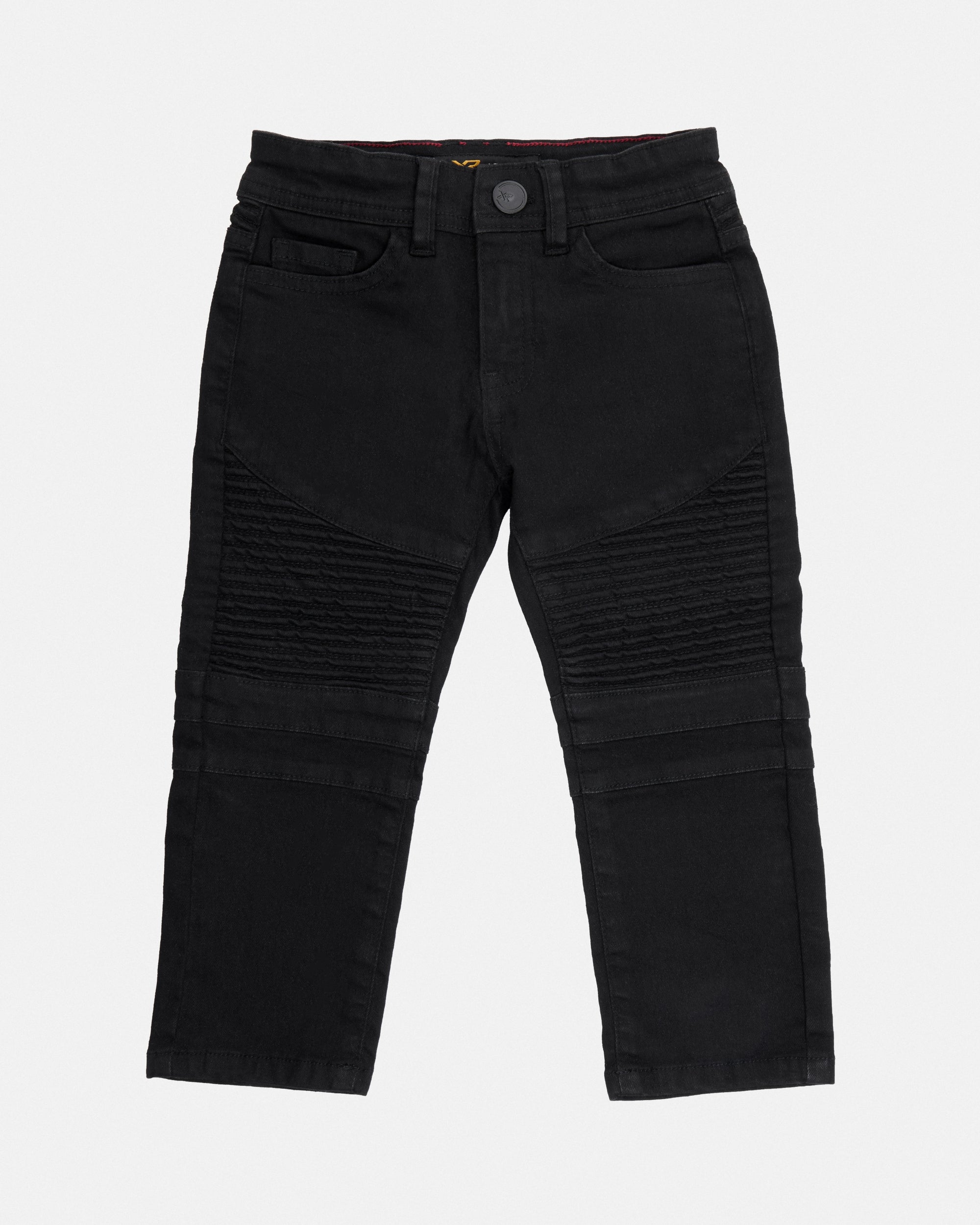 X RAY Toddler Boy's Slim Fit Distressed Ripped Biker Pants Moto Jeans