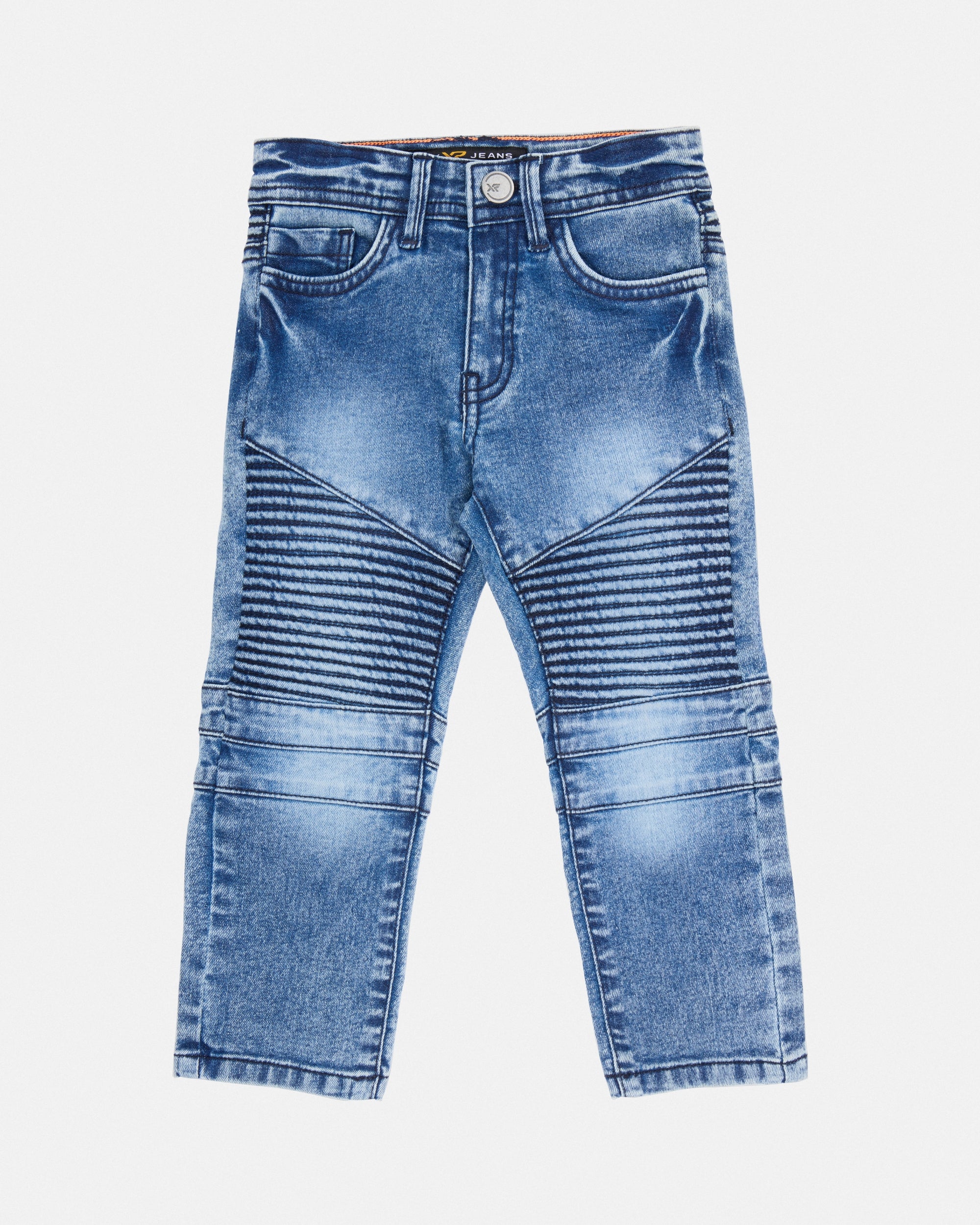 X RAY Toddler's Slim Fit Distressed Moto Biker Denim Pants