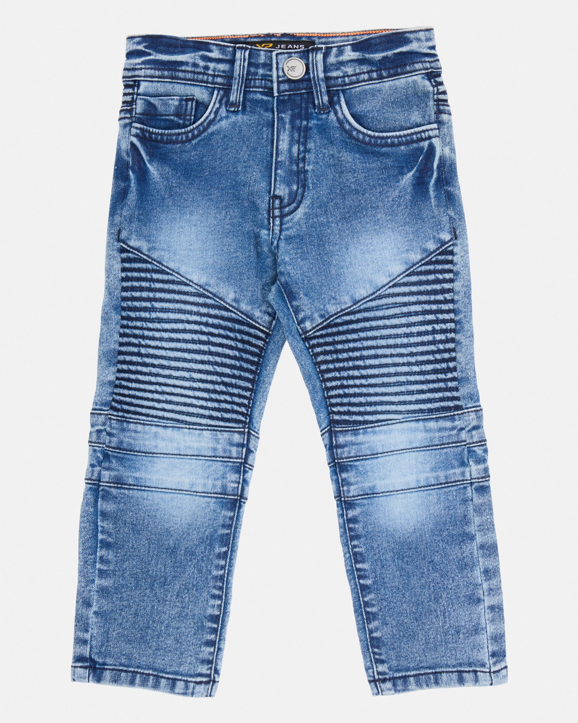 Skinny Biker Moto Jeans For Boys Boy's Distressed Stretch Slim