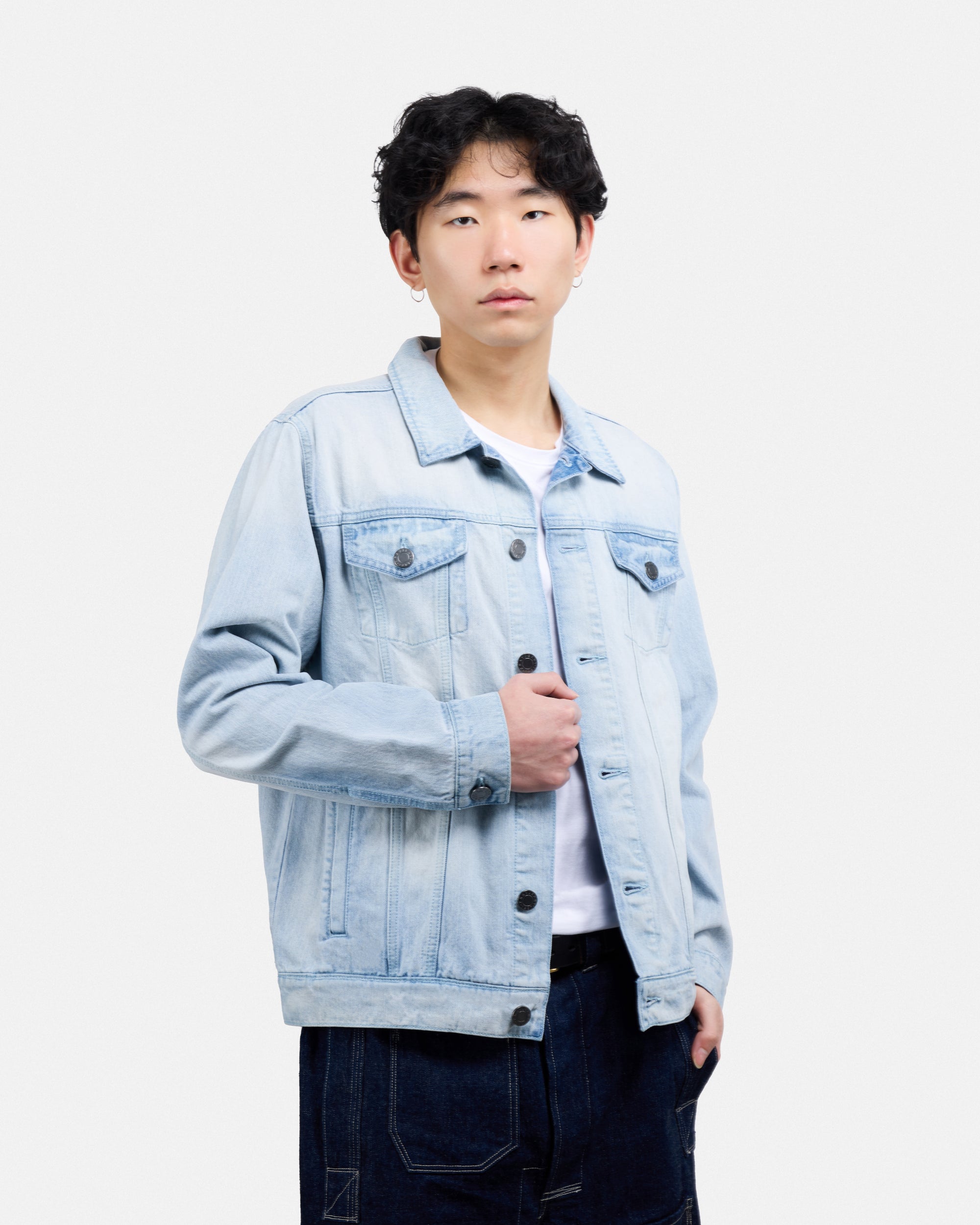 #XMJ-98059 Trucker Denim Jacket-thumbmail-28