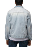 acid wash denim jacket men  big and tall jean jacket for men  black jacket with patches men
