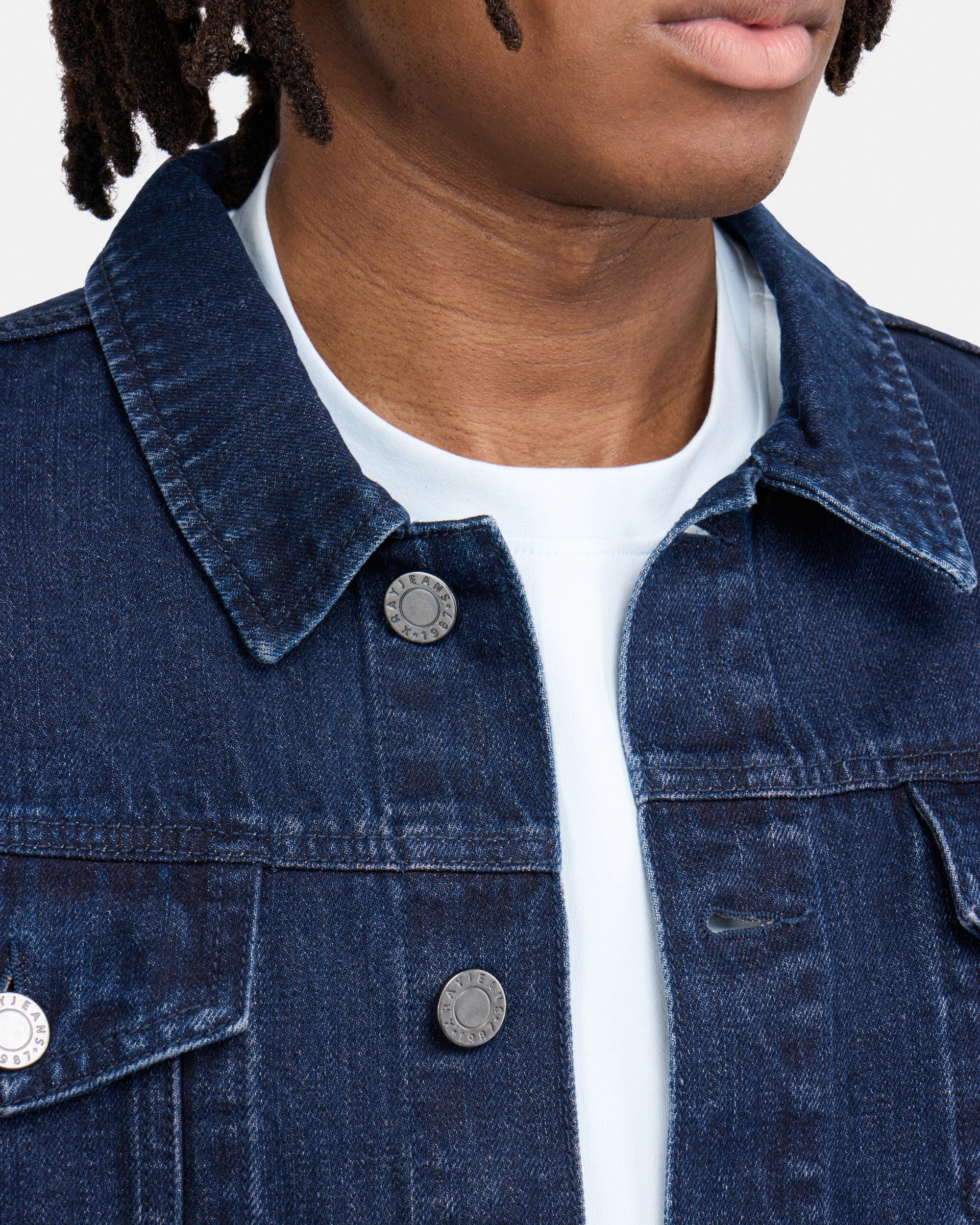 X RAY Men's Casual Biker Denim Jacket – X-RAY JEANS
