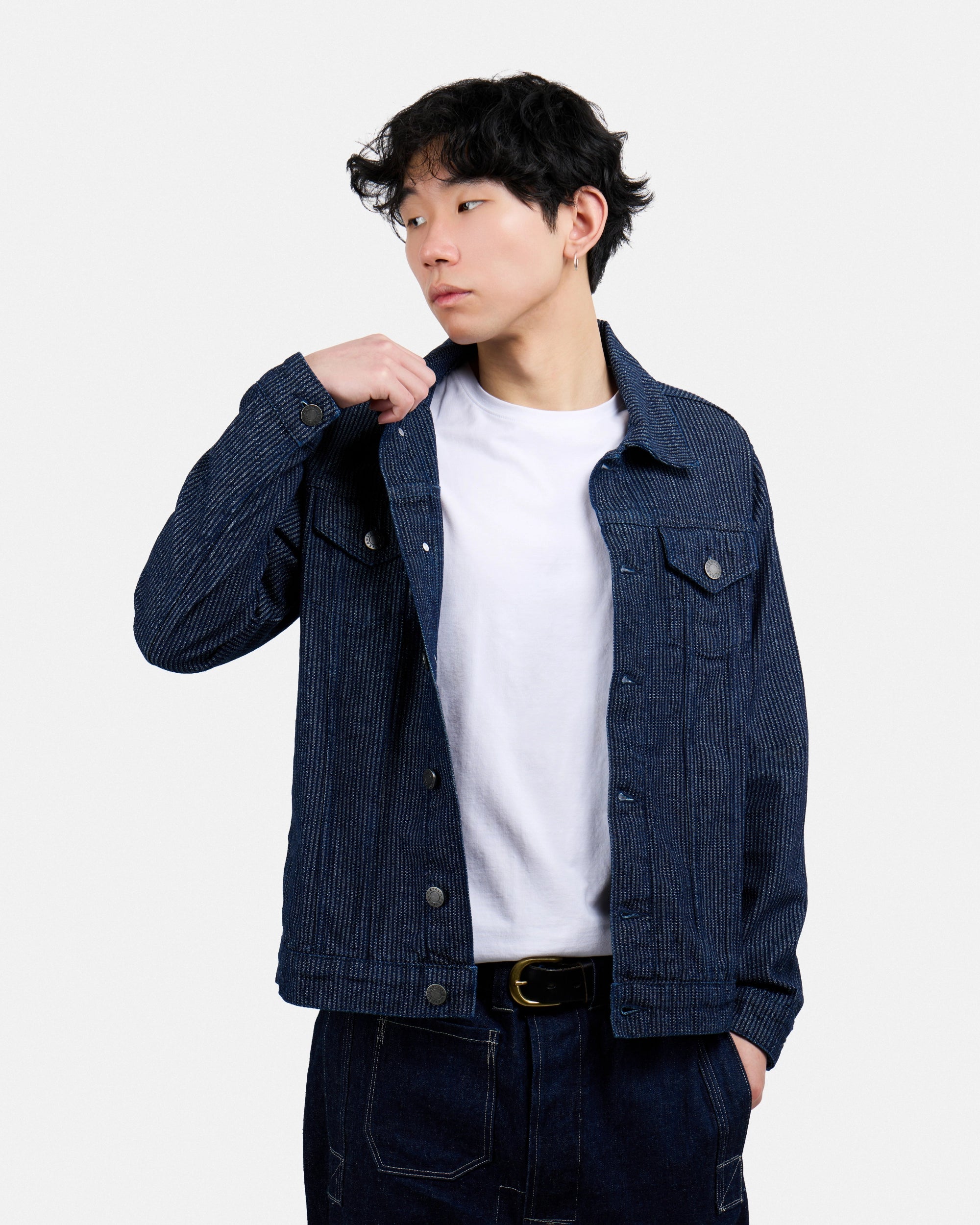 #XMJ-98059 Trucker Denim Jacket-thumbmail-58