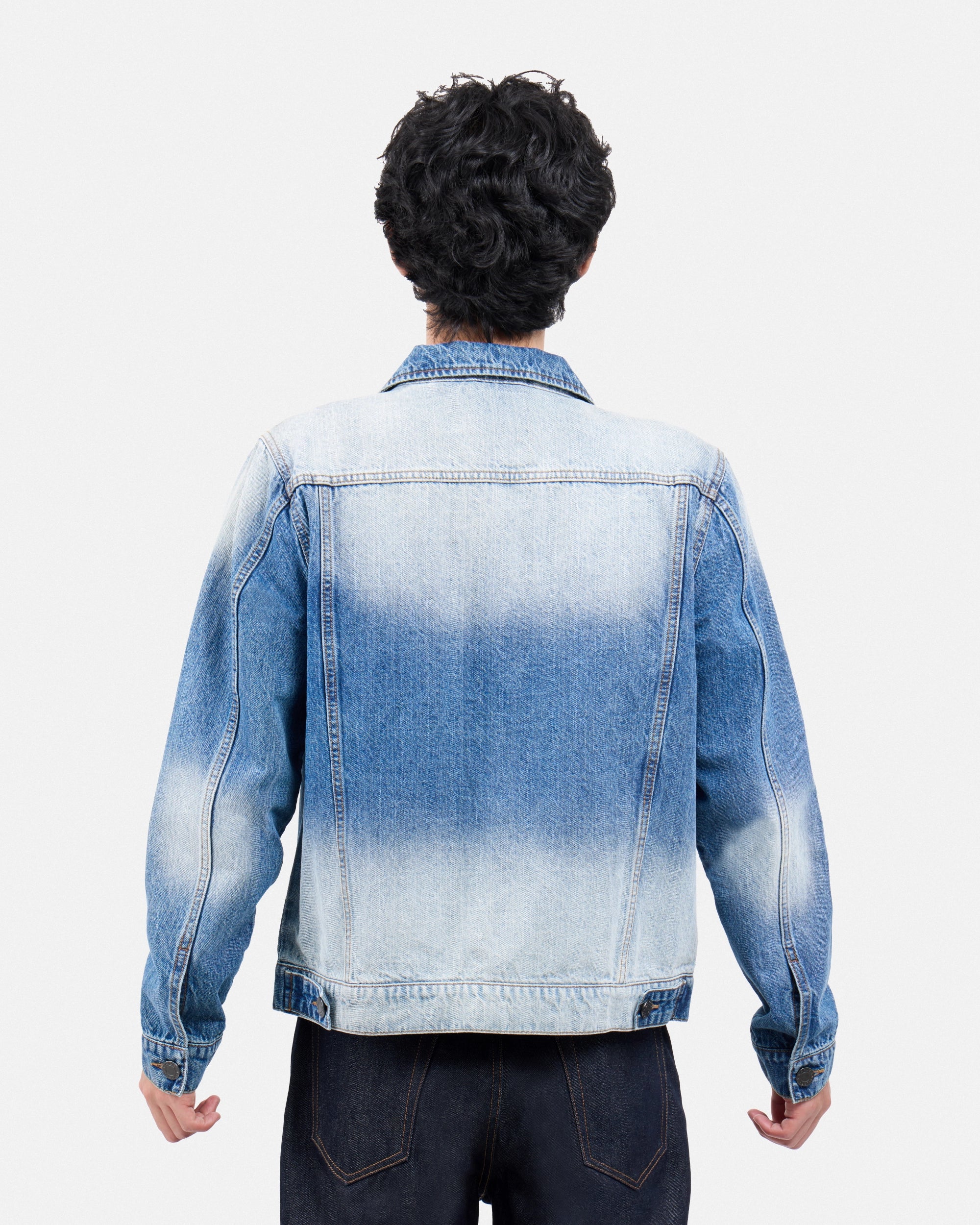 #XMJ-98059 Trucker Denim Jacket-thumbmail-17