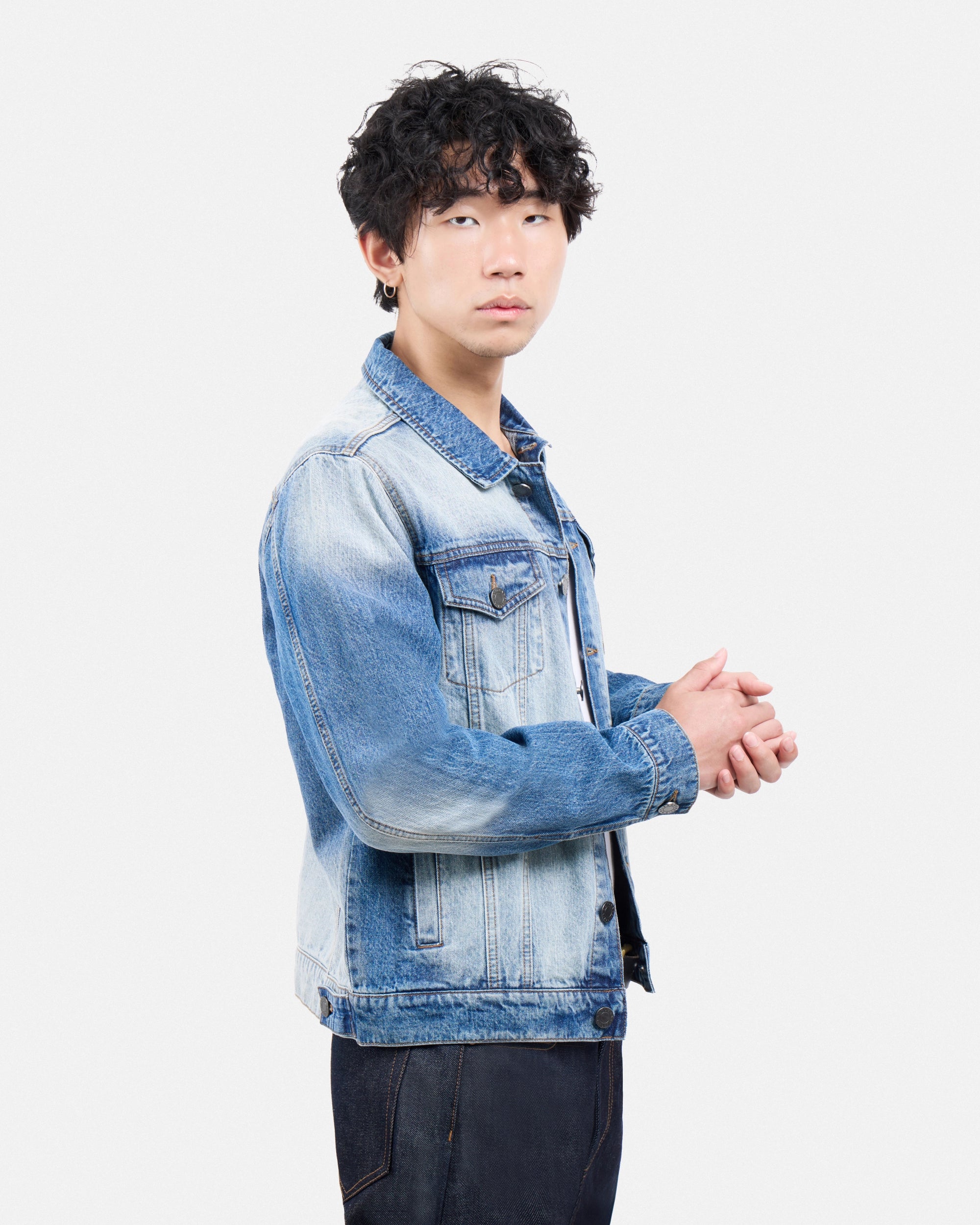#XMJ-98059 Trucker Denim Jacket-thumbmail-18