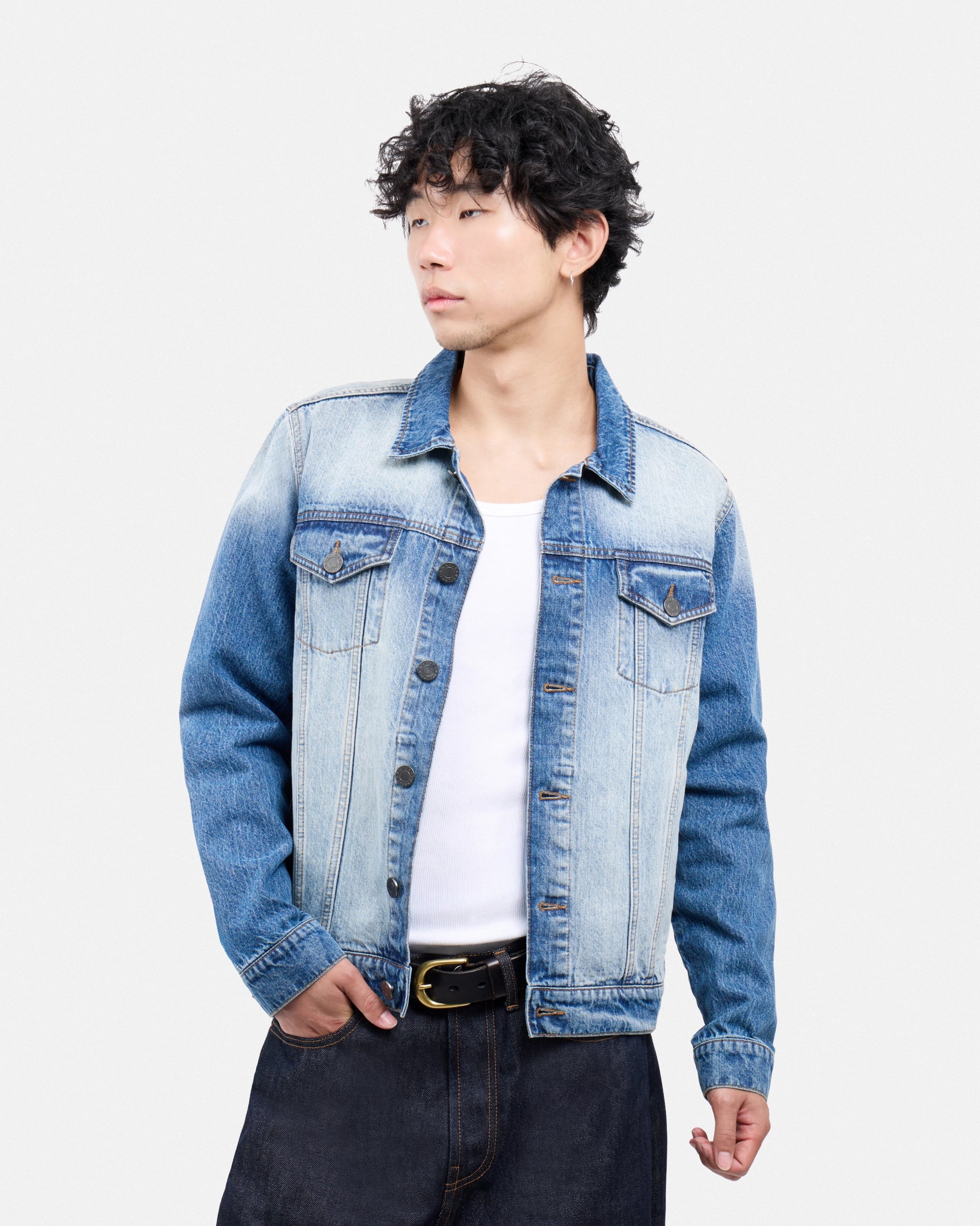 XMJ-98059 Trucker Denim Jacket – X-RAY JEANS