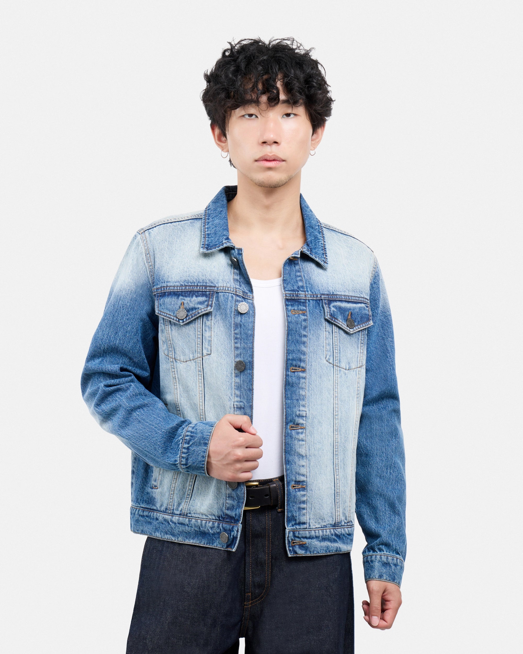 #XMJ-98059 Trucker Denim Jacket-thumbmail-20