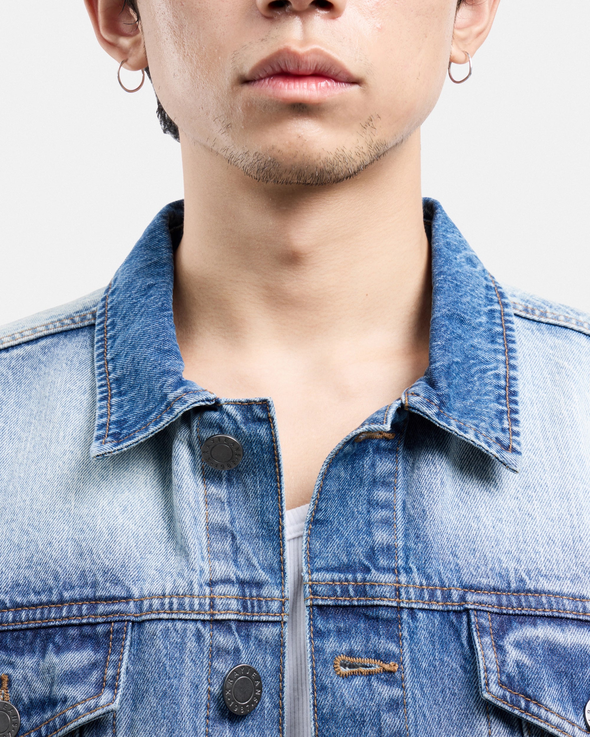 #XMJ-98059 Trucker Denim Jacket-thumbmail-21