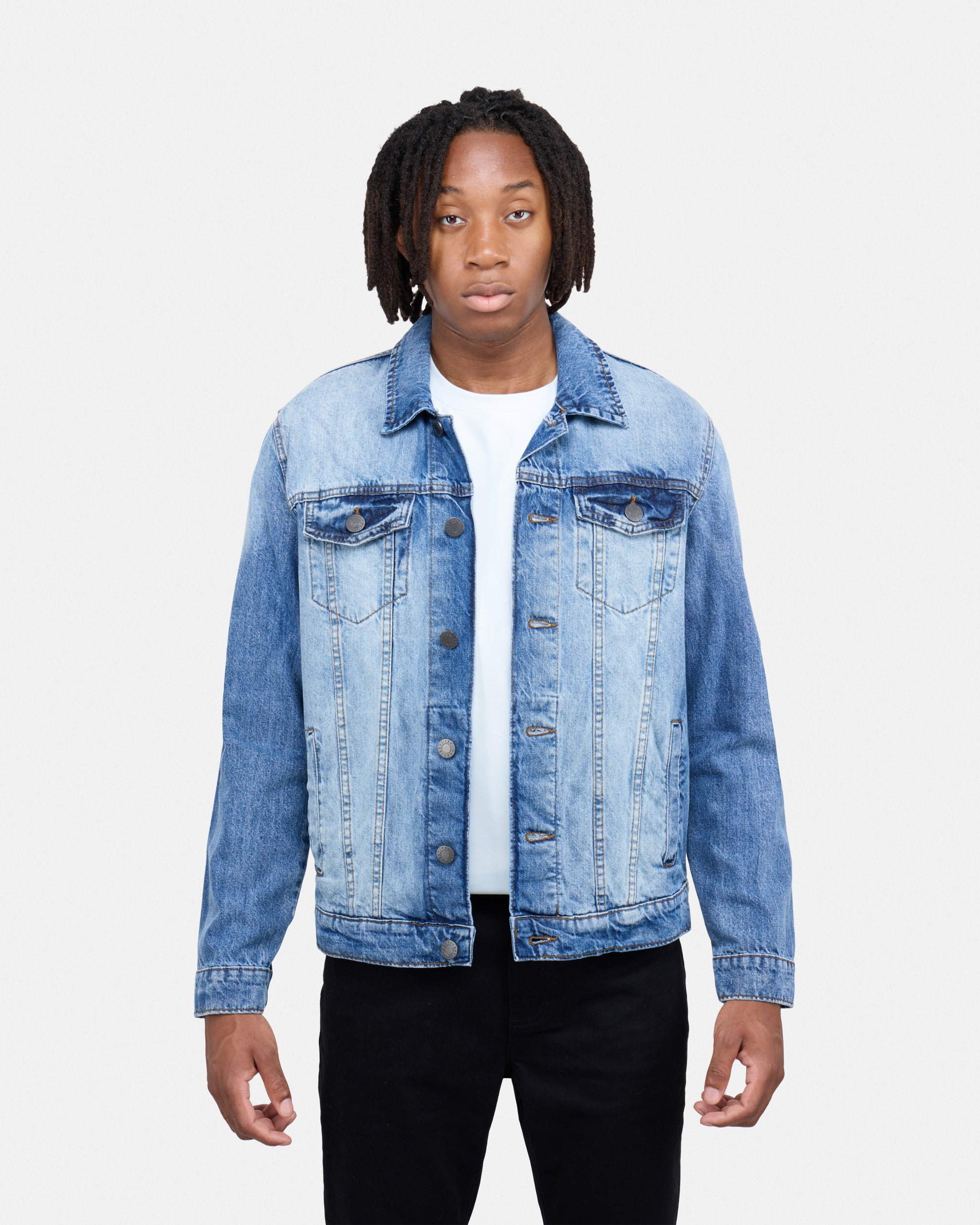 X RAY Men's Casual Biker Denim Jacket