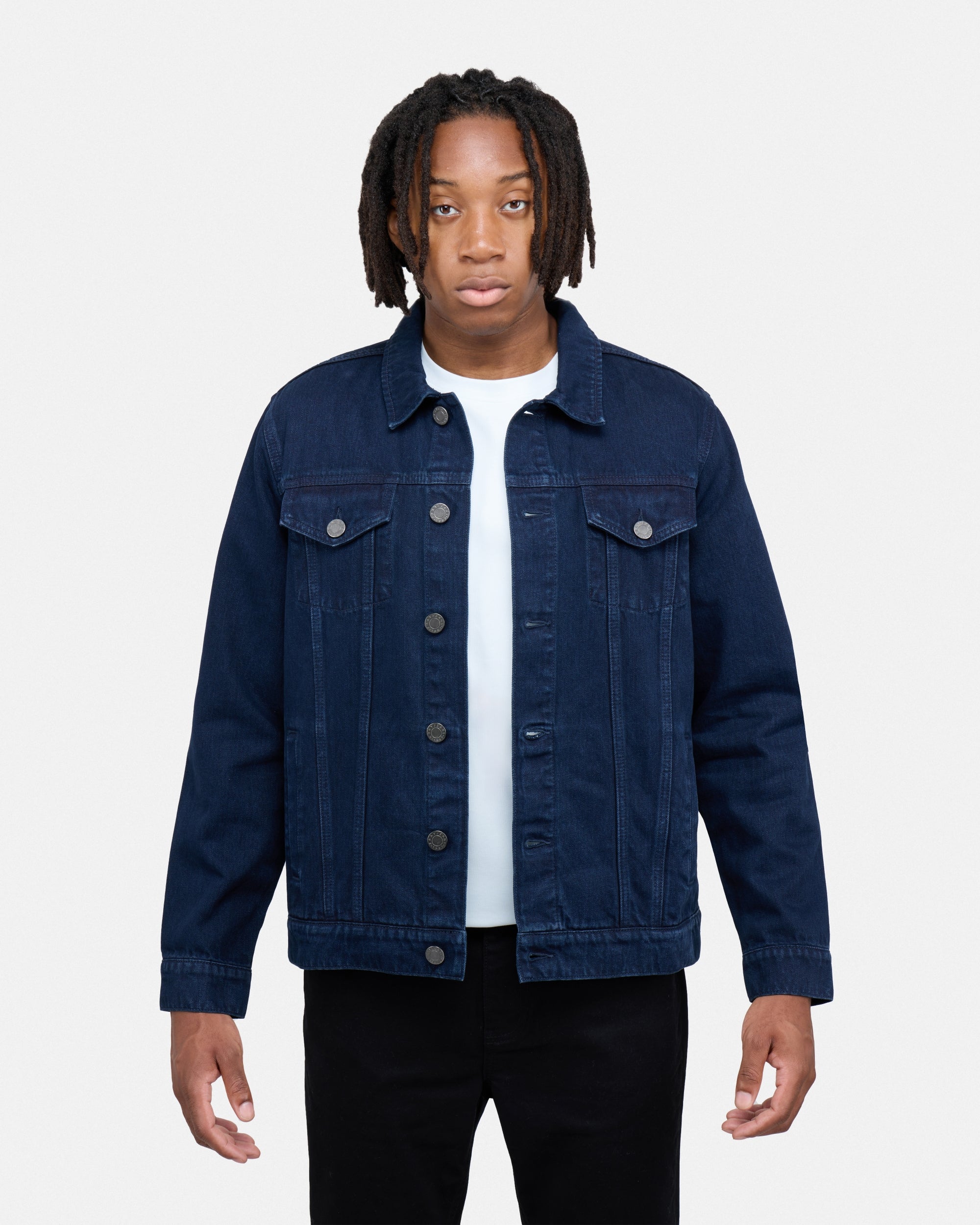 X RAY Men's Denim Flex Jacket - Navy X RAY Men's Denim Flex Jacket - Navy