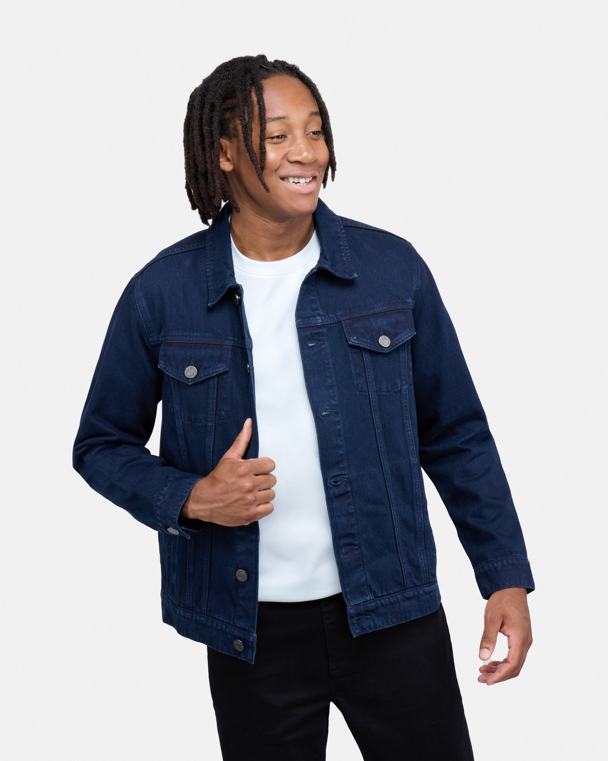 navy dress denim jacket Blue Denim Jacket with Navy Dress Casual Outfits (6 ideas & outfits)