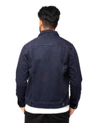 acid wash denim jacket men  big and tall jean jacket for men  black jacket with patches men
