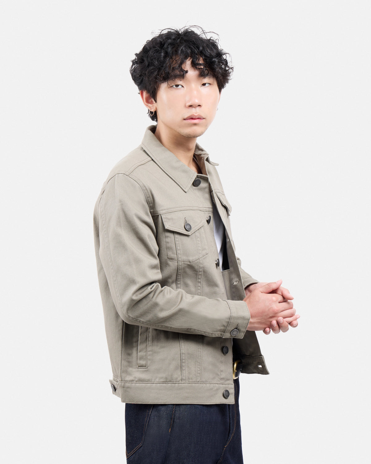 #XMJ-98059 Trucker Denim Jacket-thumbmail-75