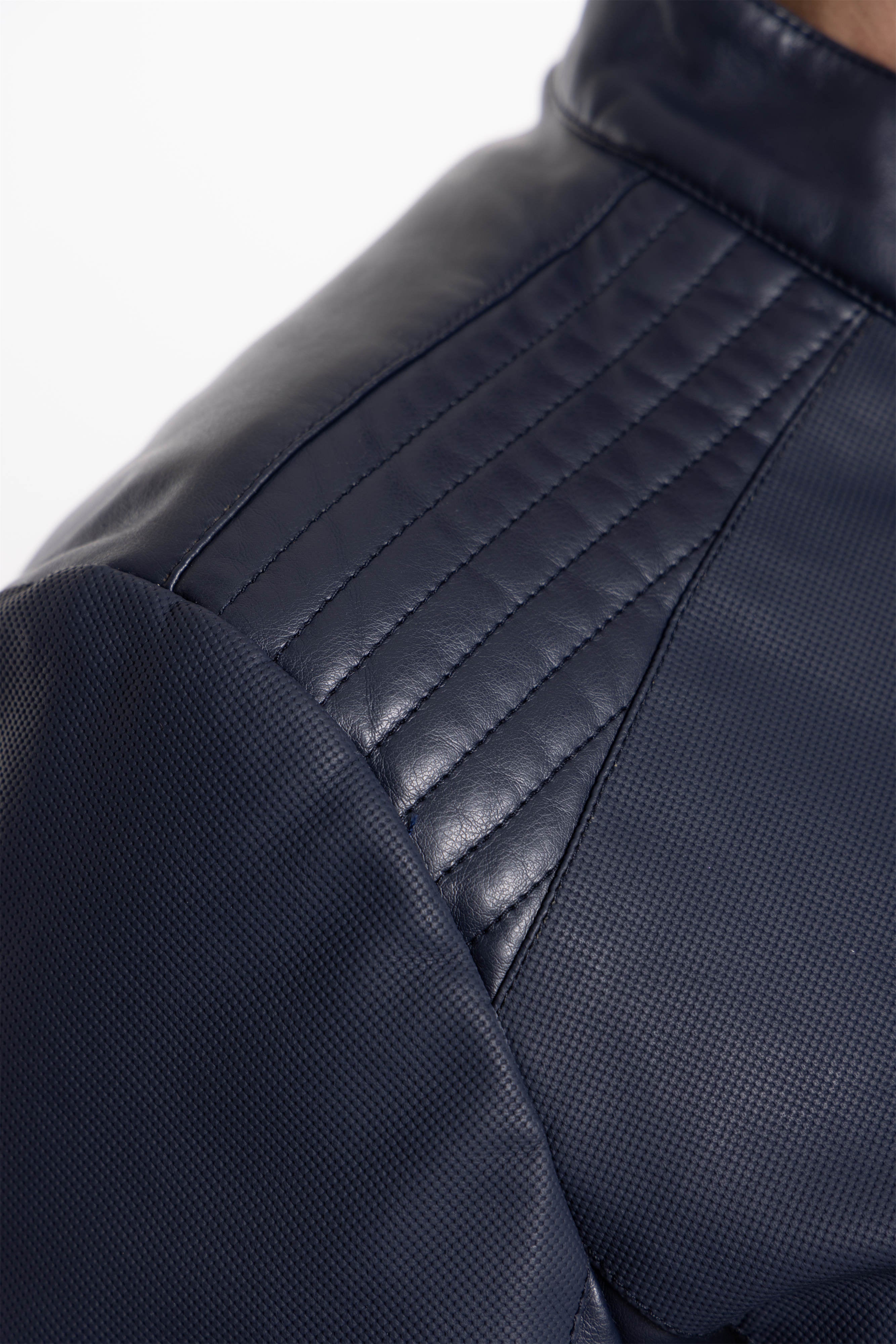 XRAY JEANS Men's PU Racer Jacket With Faux Shearing Lining