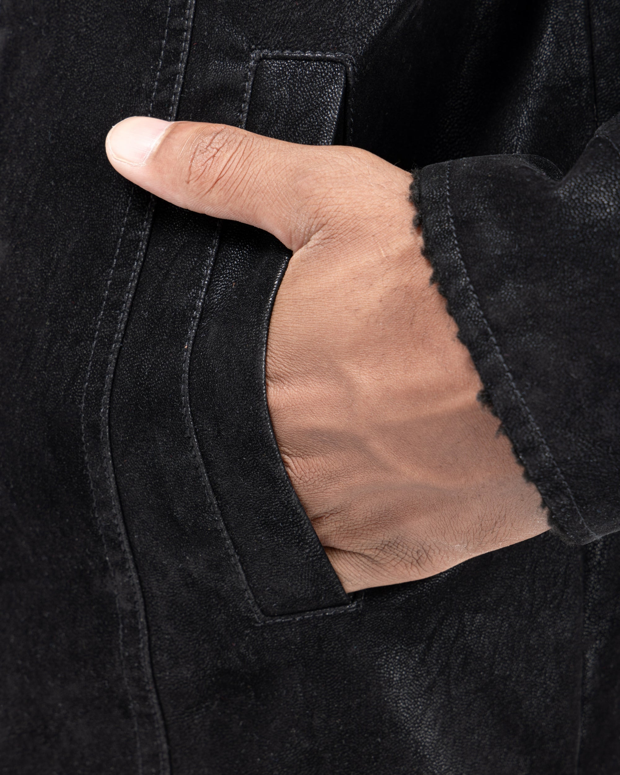 Men's Jacket With Faux Shearling Lining-thumbmail-8