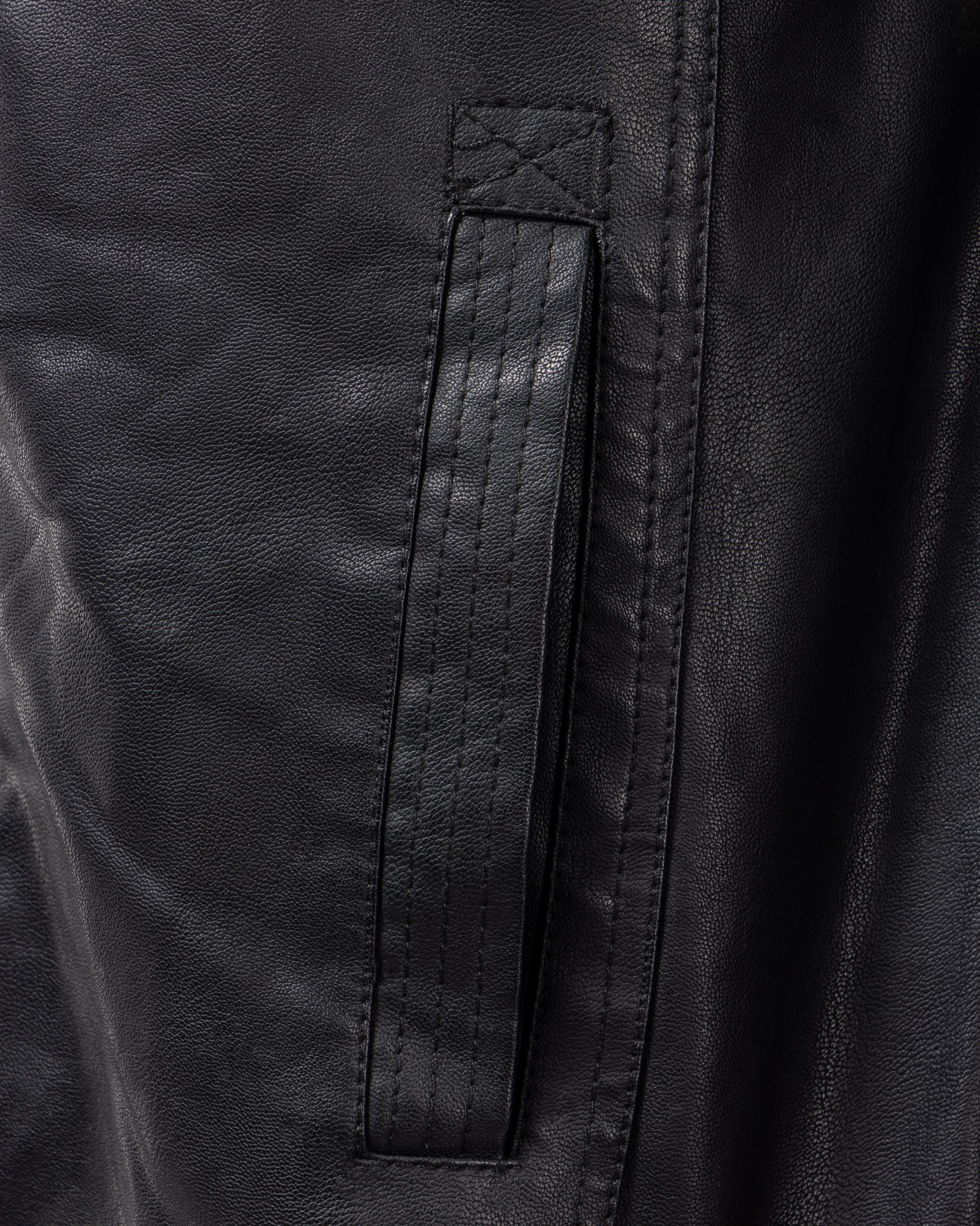 X RAY Men's Motorcycle Leather Jacket With Hood and Faux Shearling