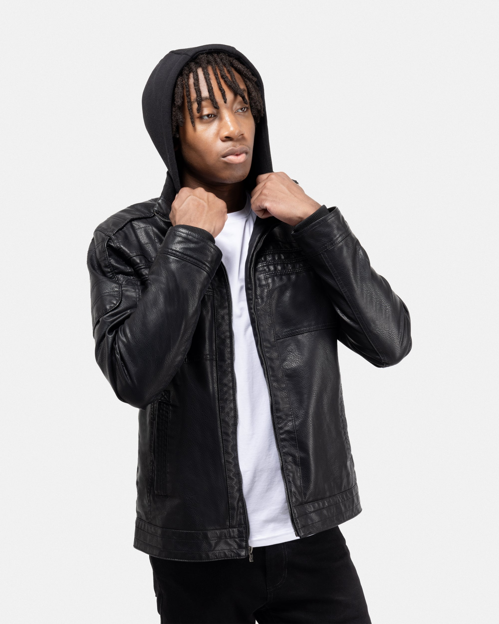 ジャケット・アウター   Jeans Leather Jacket Leather Demin-Style Jacket (Calfskin) - Men's | Cockpit USA