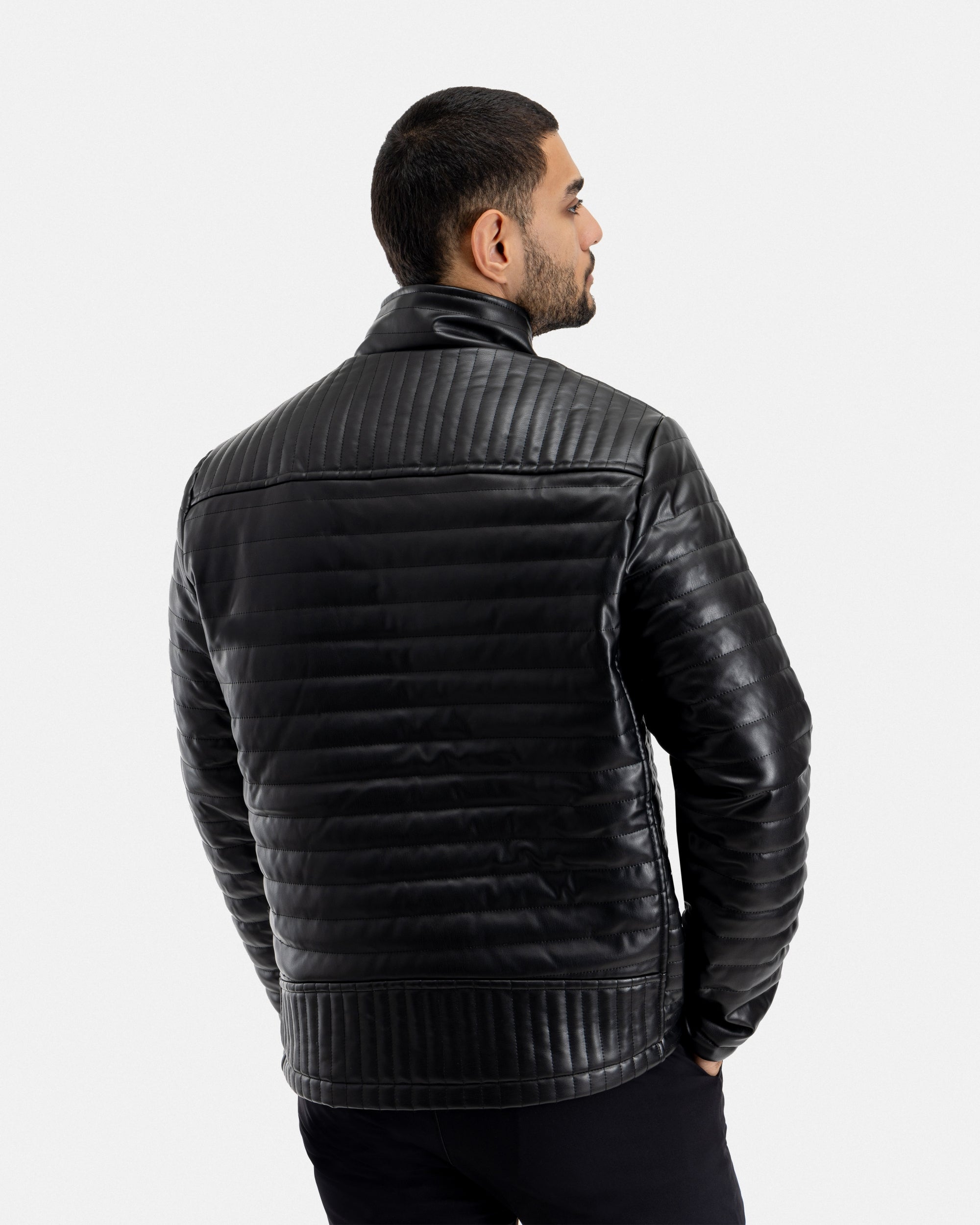 X RAY Mens PU Quilted Jacket With Faux Shearling Lining – X-RAY JEANS