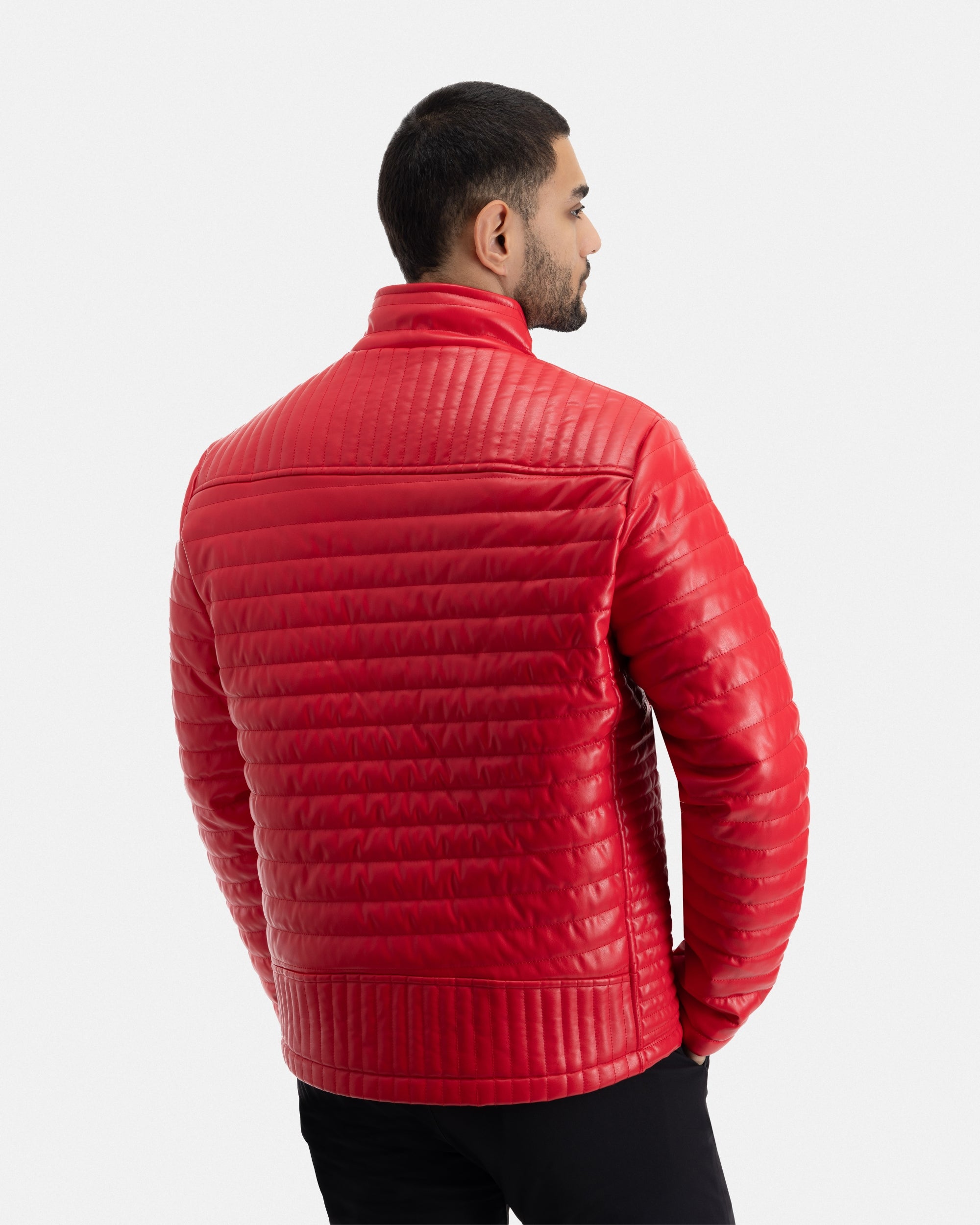 X RAY Mens PU Quilted Jacket With Faux Shearling Lining – X-RAY JEANS