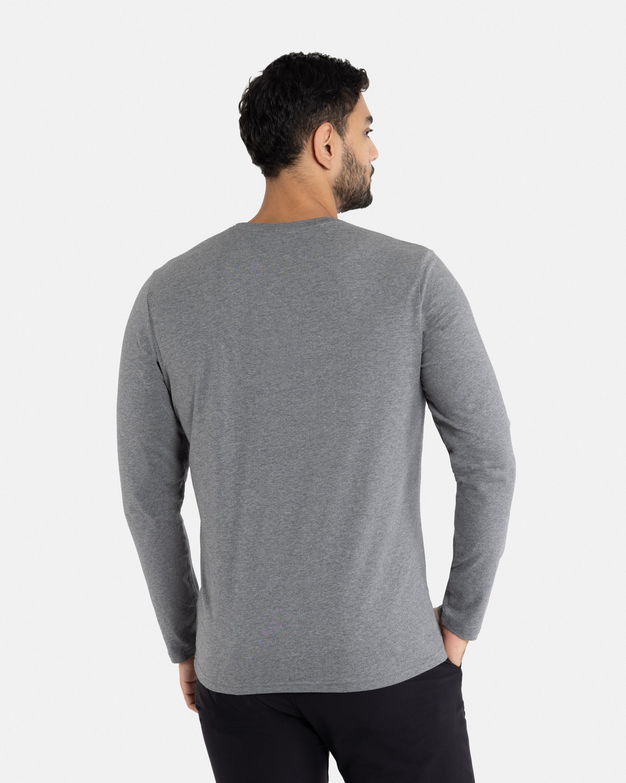 XMLS-20004 Classic Long Sleeve Henley T-Shirt – X-RAY JEANS