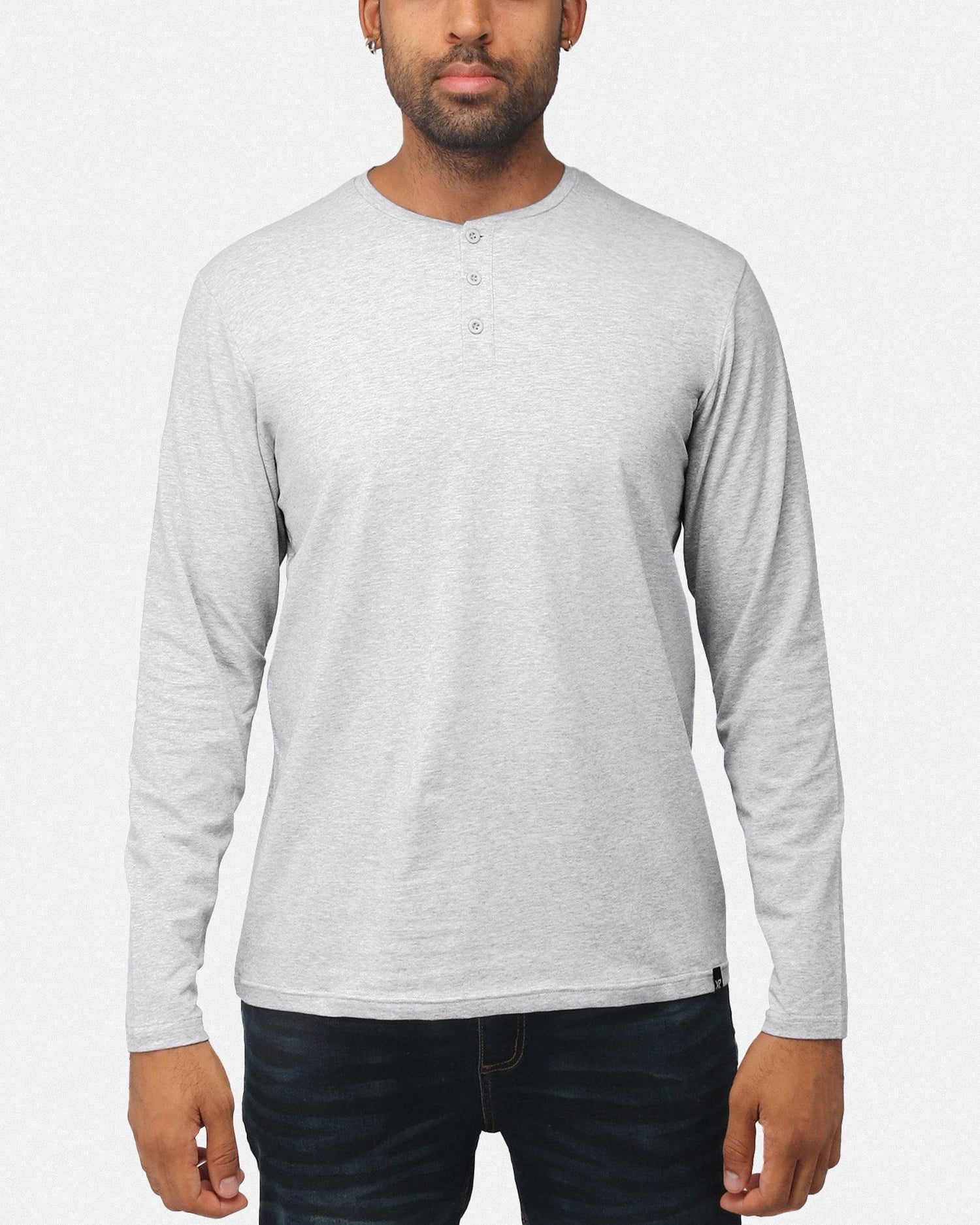 X RAY Men's Classic Long Sleeve Henley T-Shirt