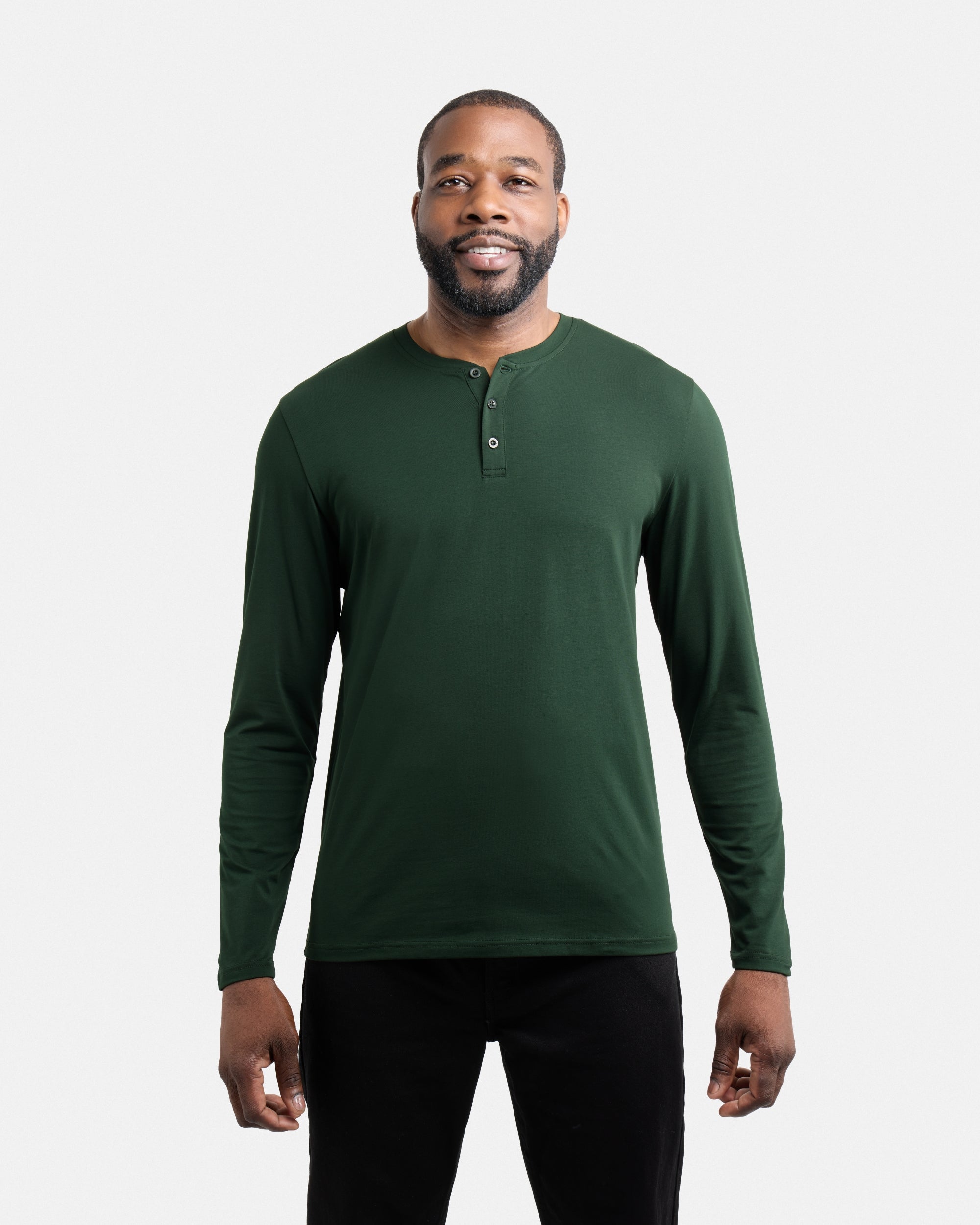 X RAY Men's Classic Long Sleeve Henley T-Shirt