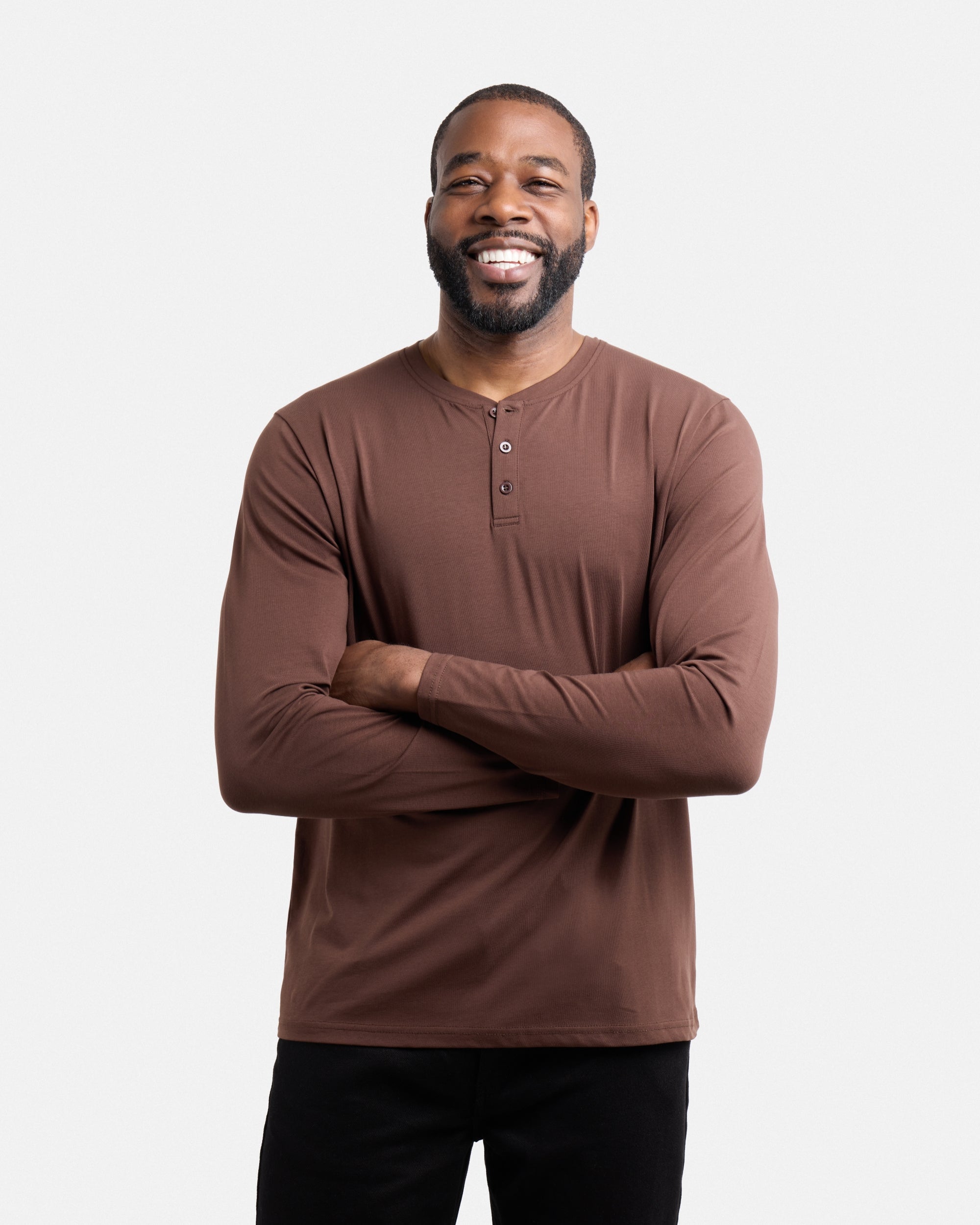 XMLS-20004 Classic Long Sleeve Henley T-Shirt – X-RAY JEANS