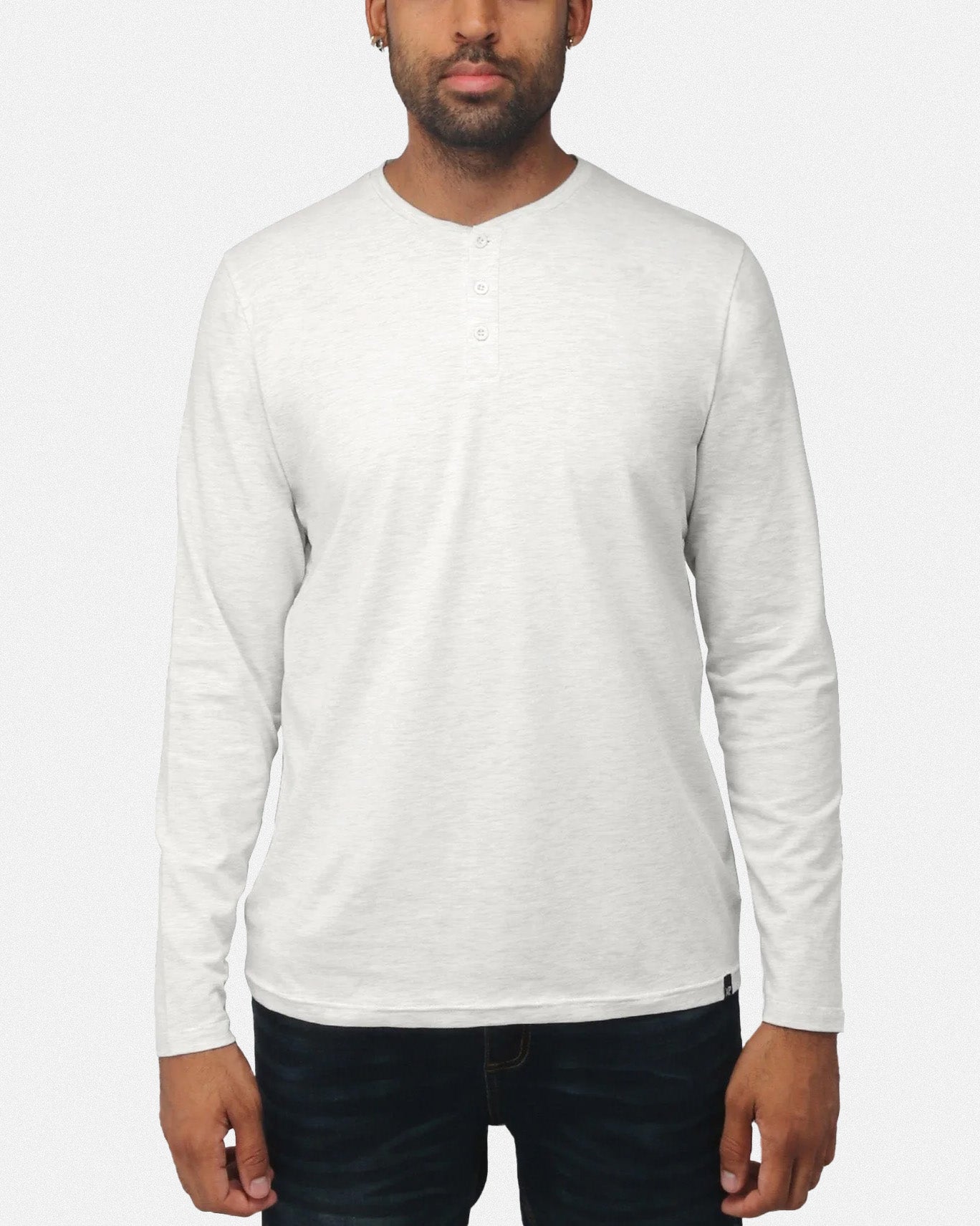 X RAY Men's Classic Long Sleeve Henley T-Shirt