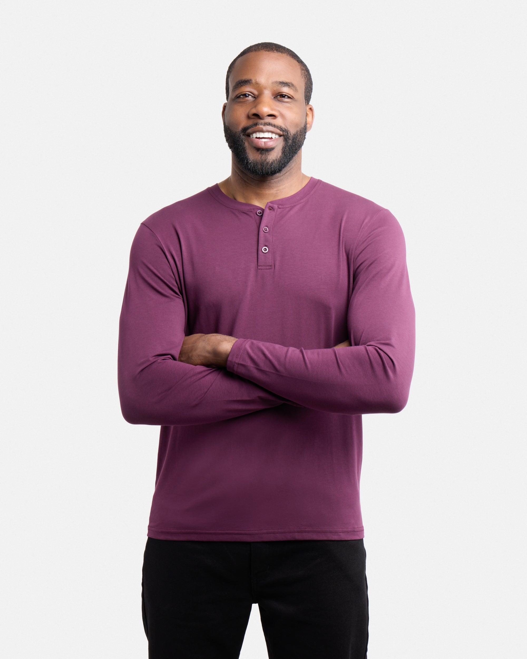 XMLS-20004 Classic Long Sleeve Henley T-Shirt – X-RAY JEANS