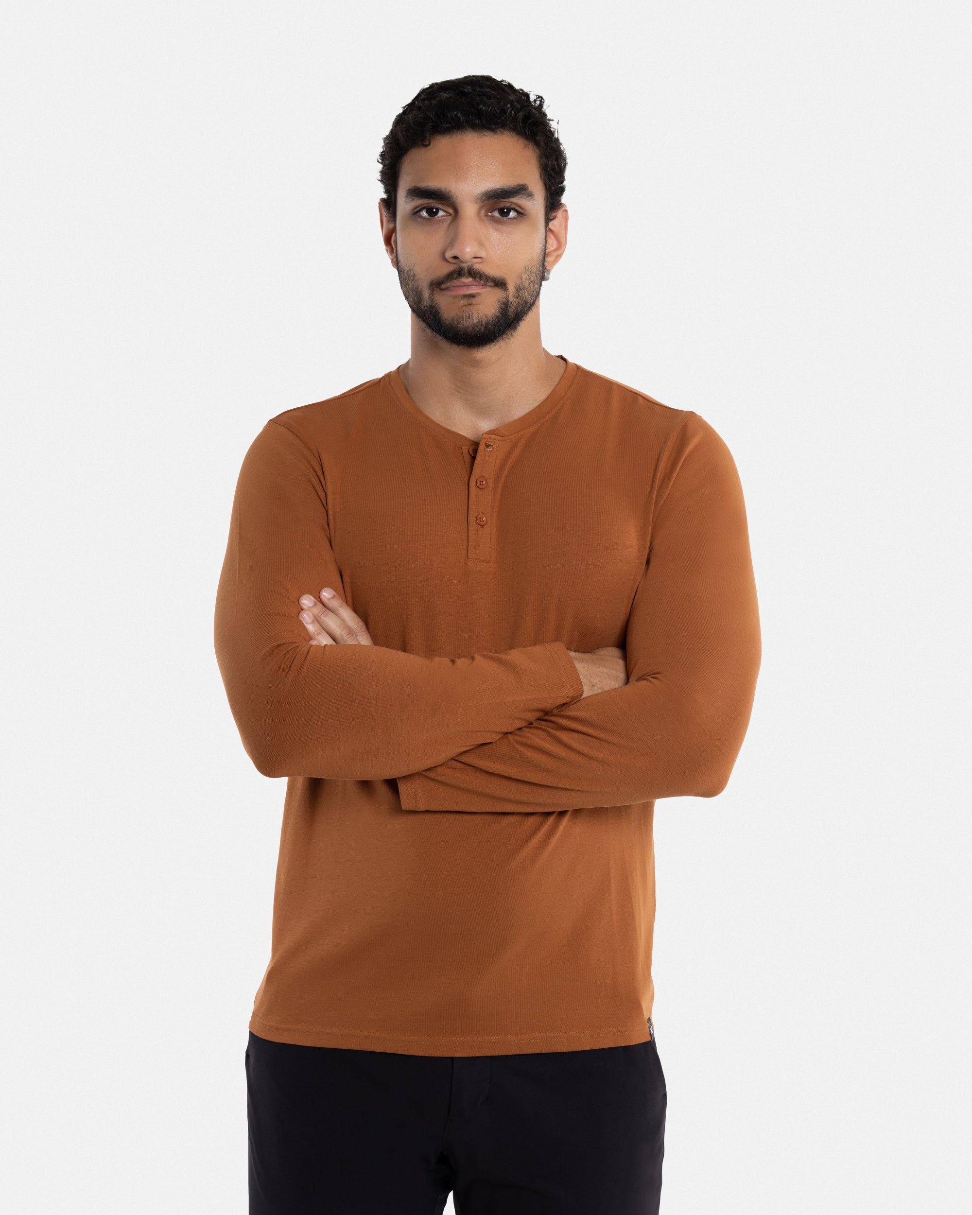 XMLS-20004 Classic Long Sleeve Henley T-Shirt – X-RAY JEANS