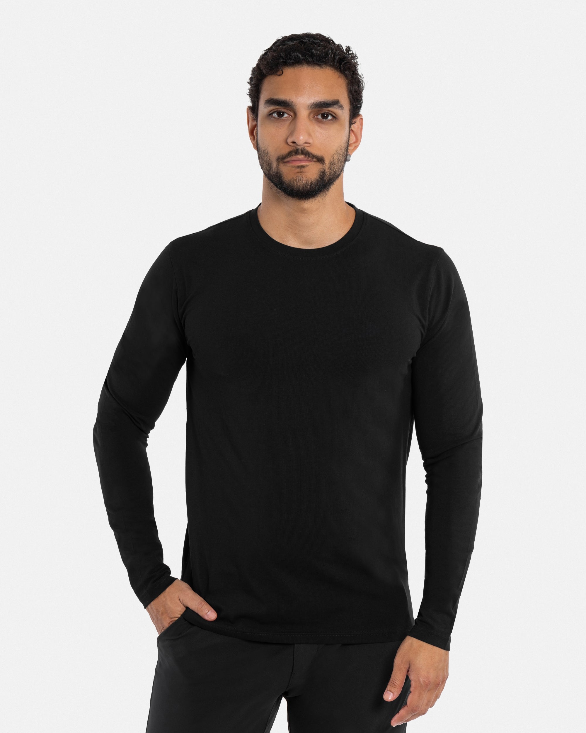 X RAY Men's Classic Long Sleeve Crewneck T-shirt