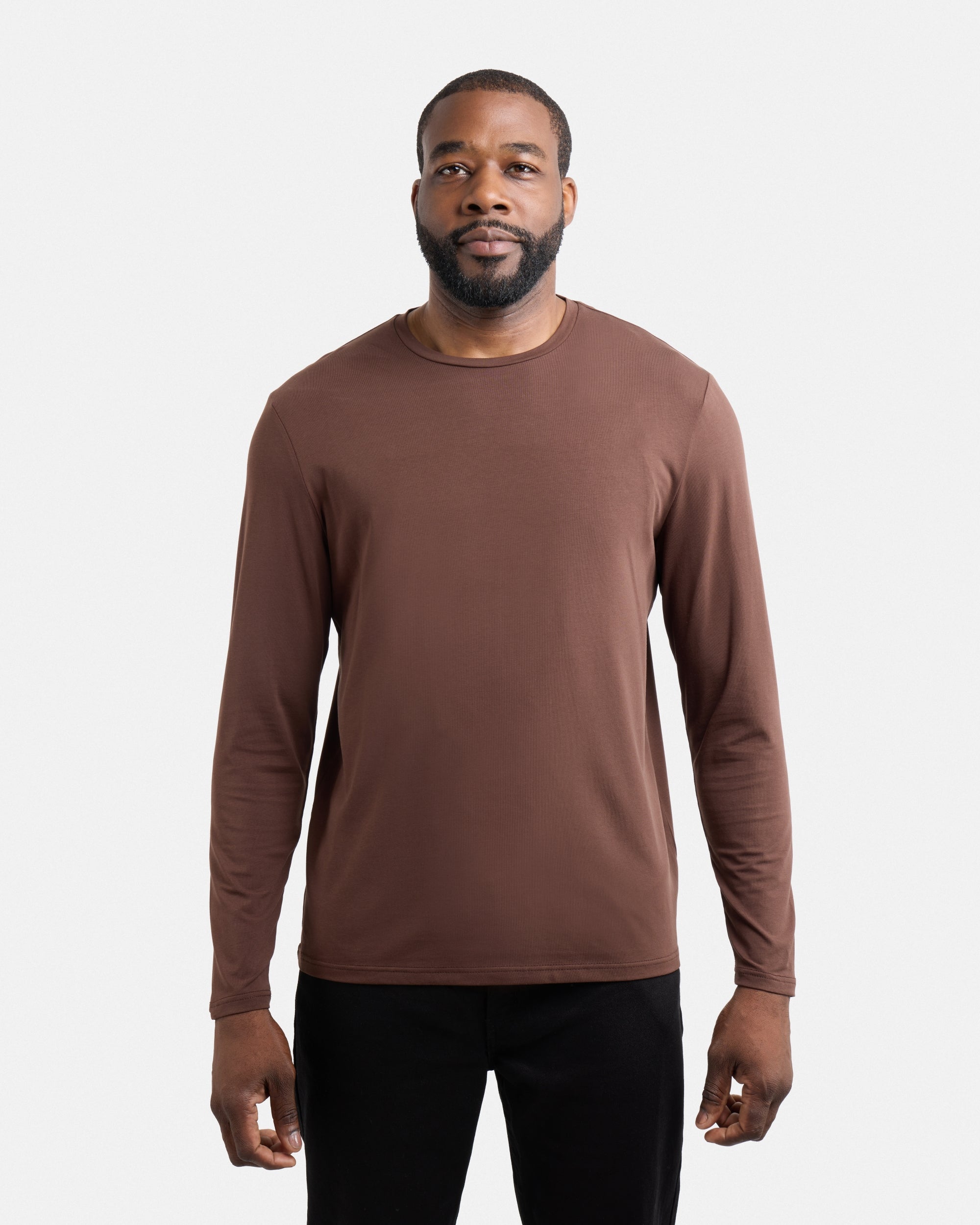 X RAY Men's Classic Long Sleeve Crewneck T-shirt