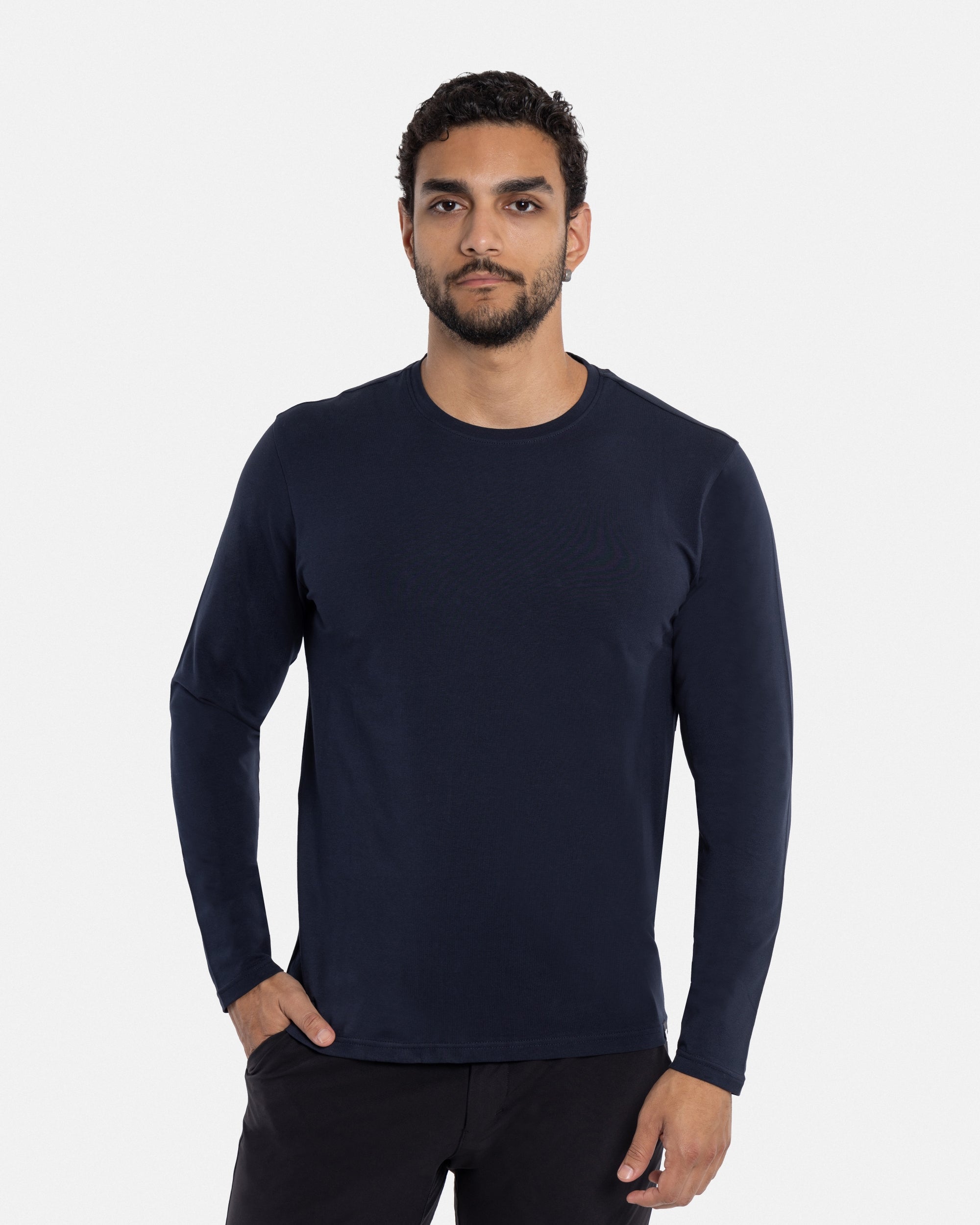 X RAY Men's Classic Long Sleeve Crewneck T-shirt