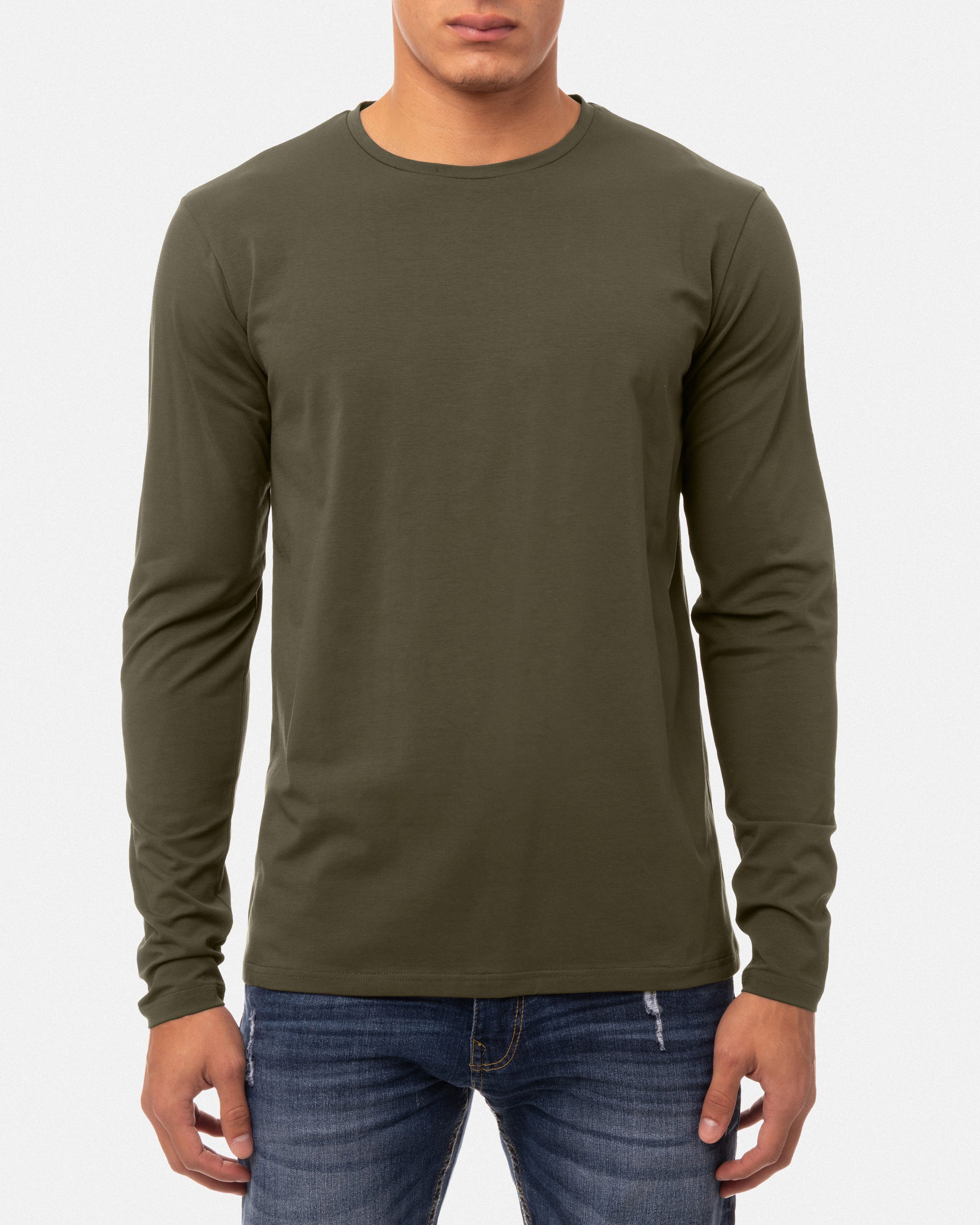 X RAY Men's Classic Long Sleeve Crewneck T-shirt