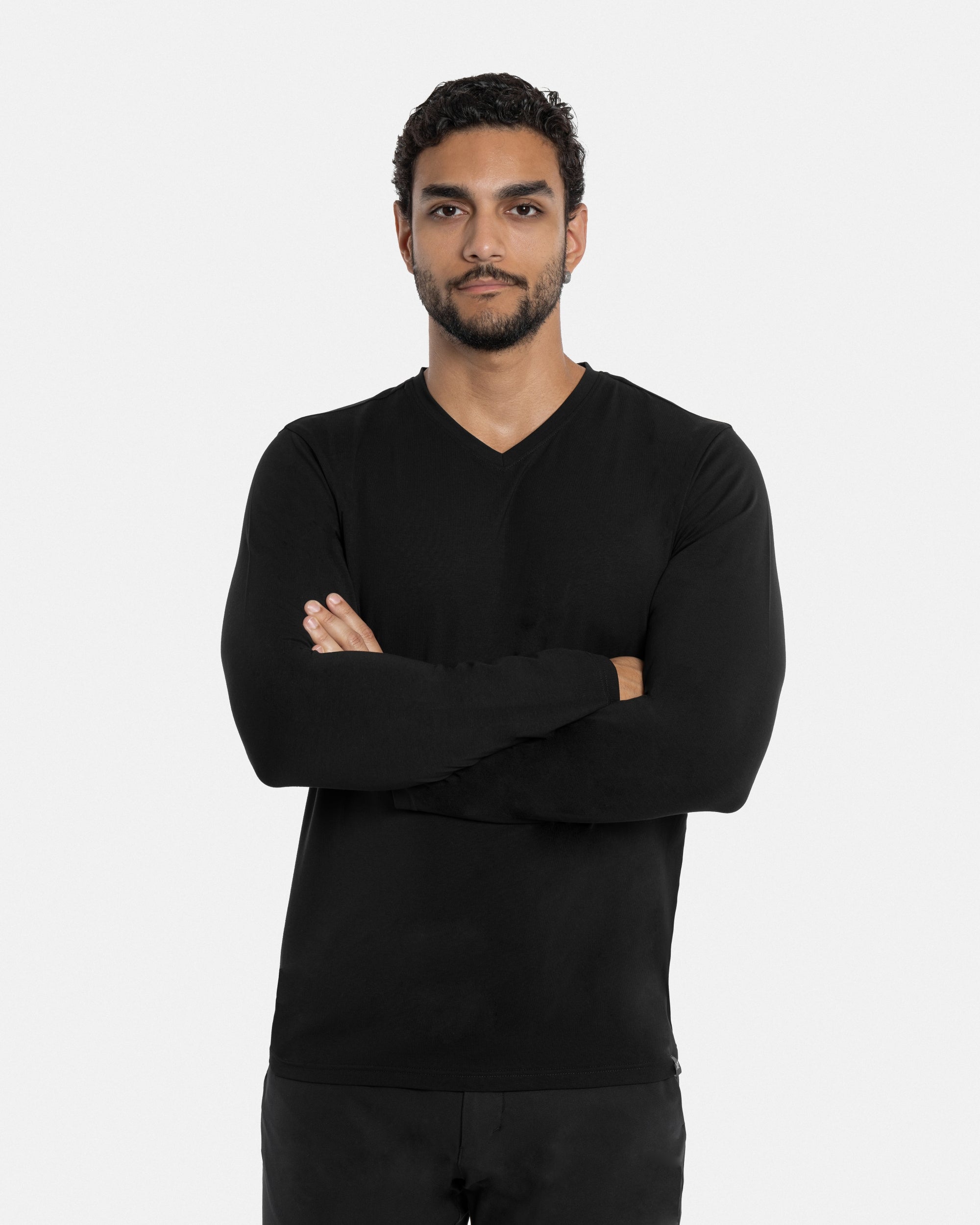 XMLS-20006 Classic Long Sleeve V-Neck T-Shirt – X-RAY JEANS