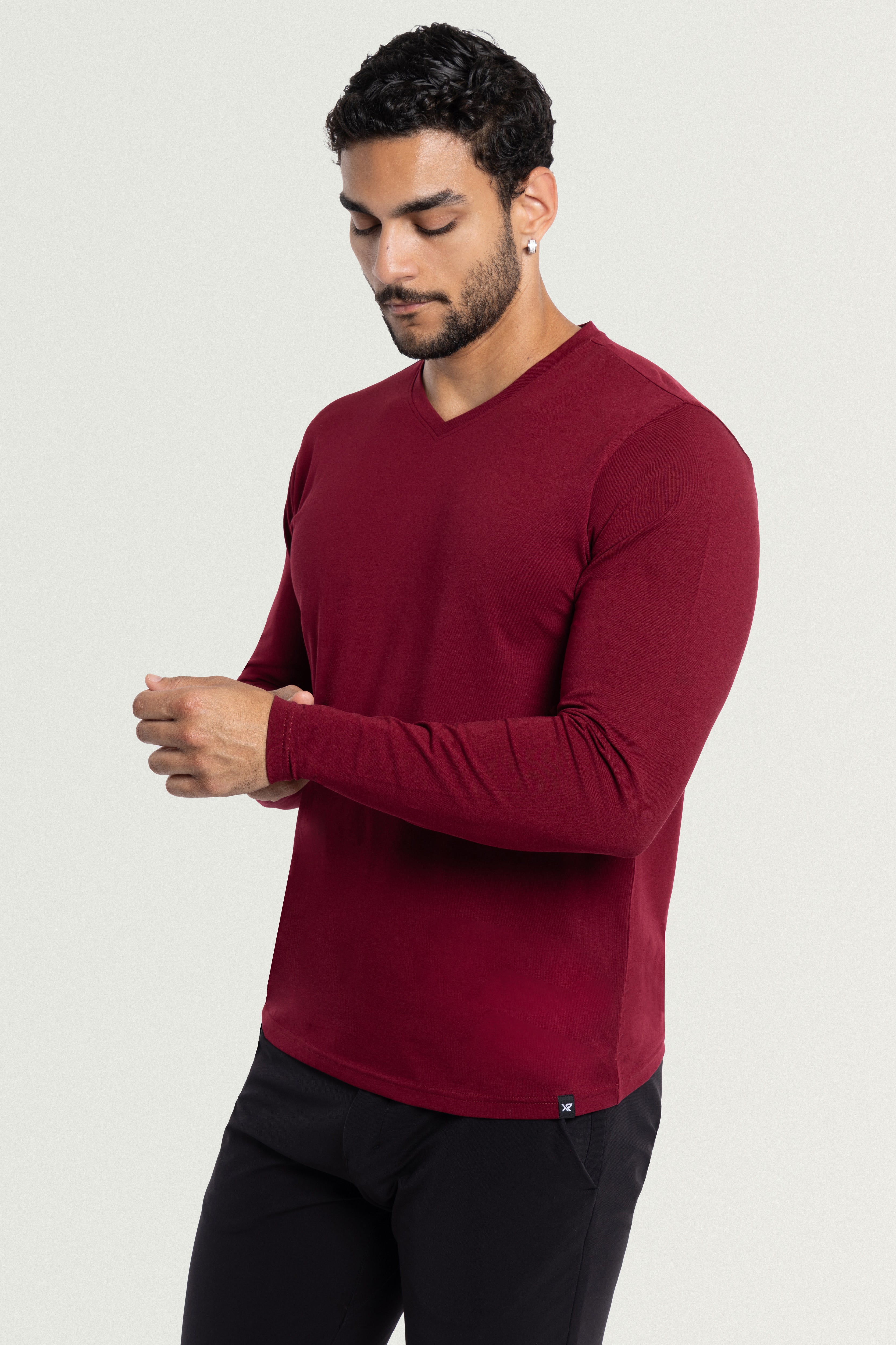 X RAY Men's Classic Long Sleeve V-Neck T-Shirt – X-RAY JEANS