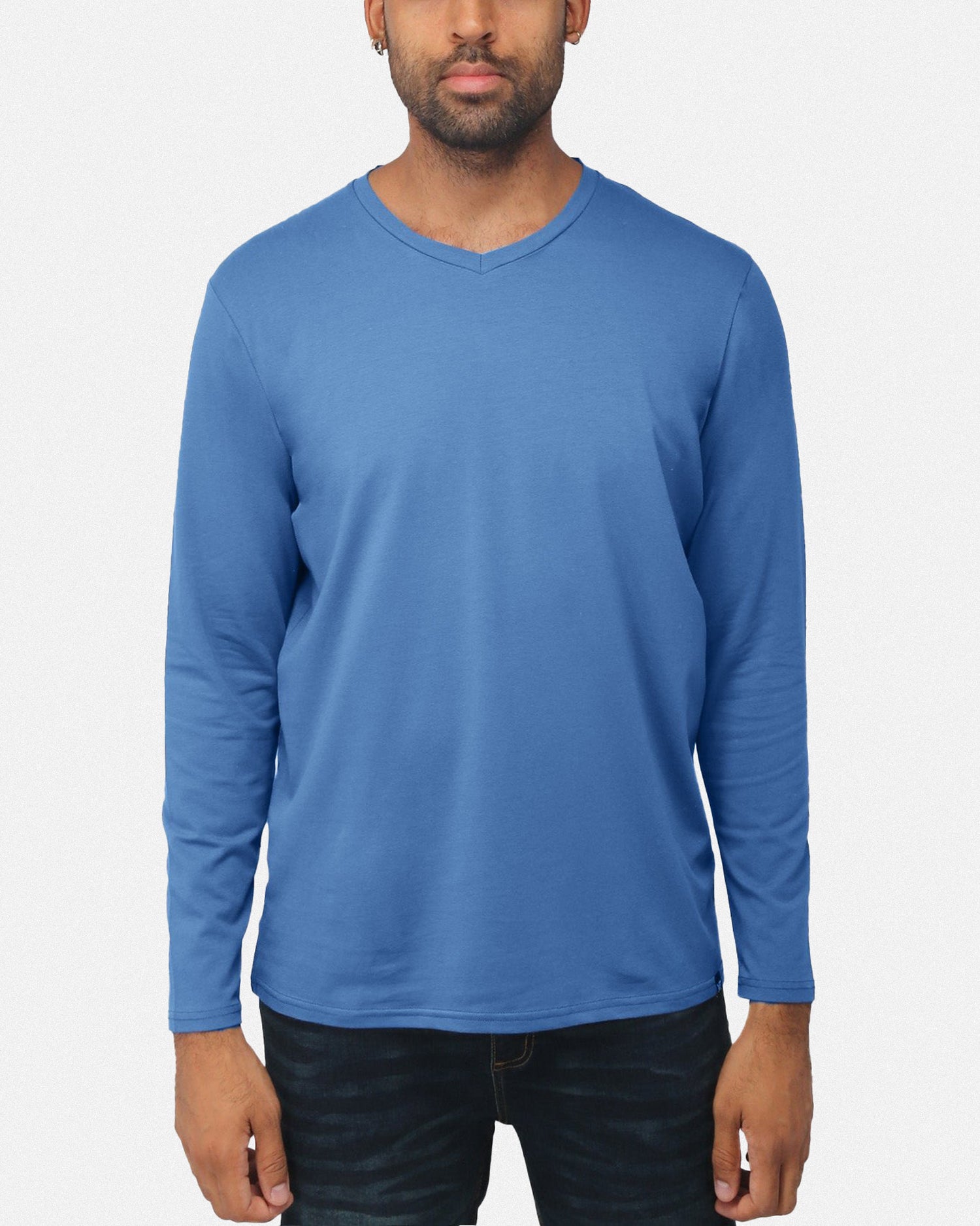 X RAY Men's Classic Long Sleeve V-Neck T-Shirt