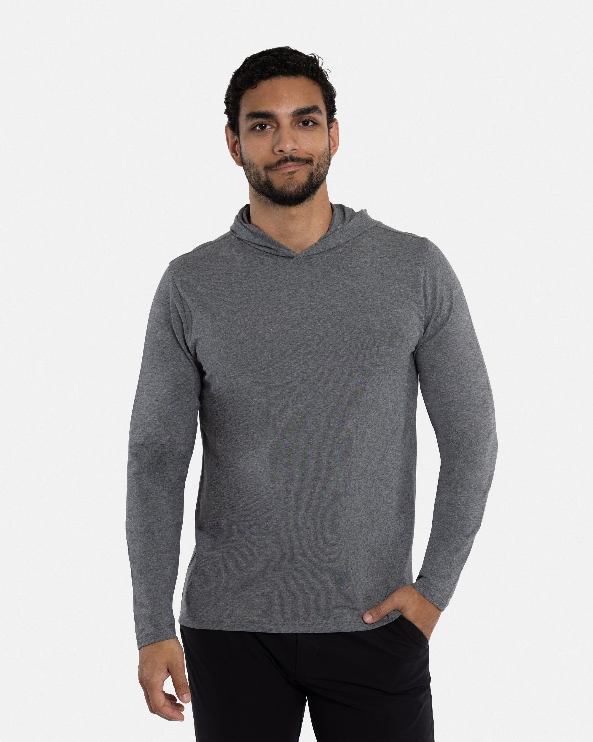 X RAY Men's Long Sleeve Hooded Shirt