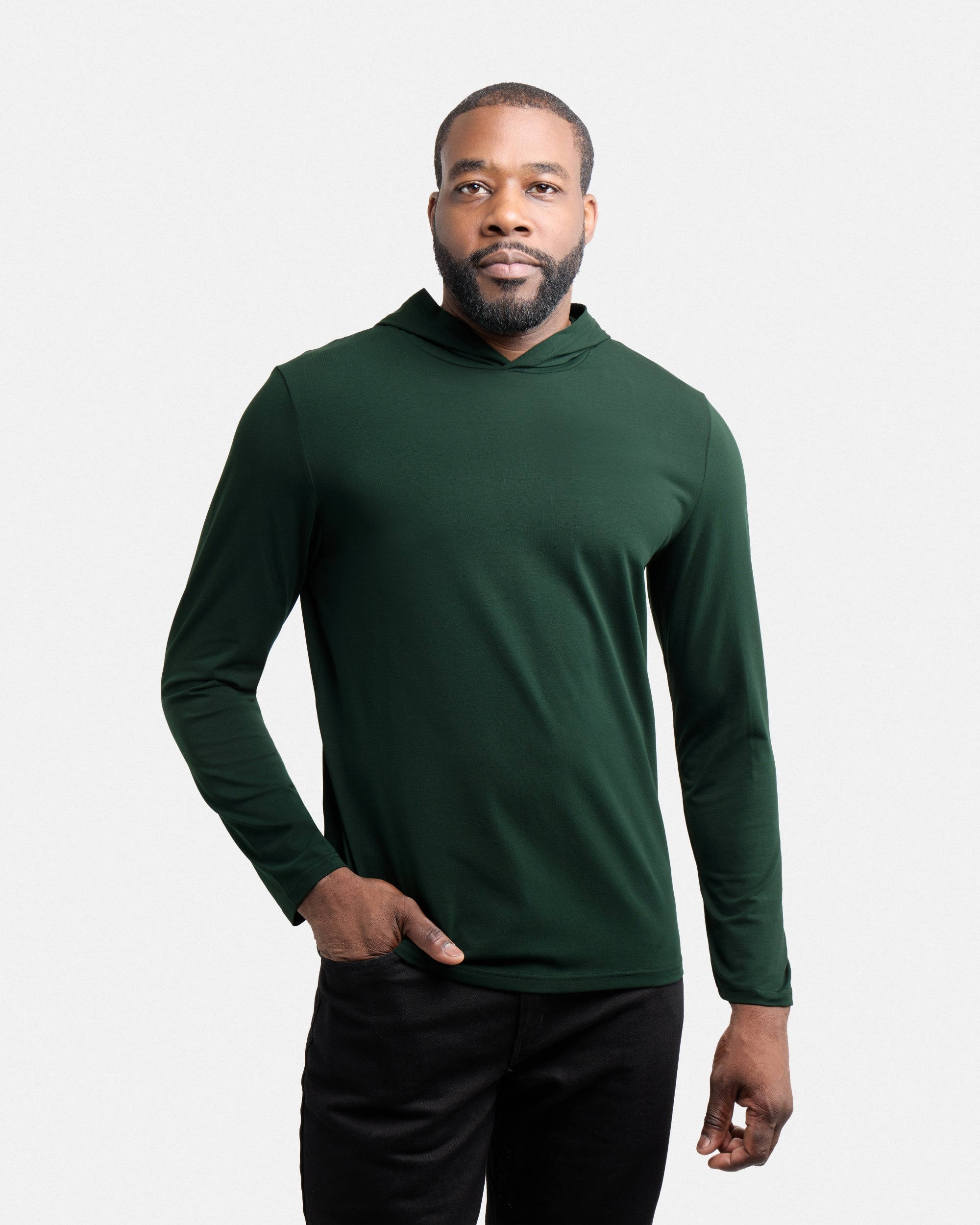 X RAY Men's Long Sleeve Hooded Shirt – X-RAY JEANS