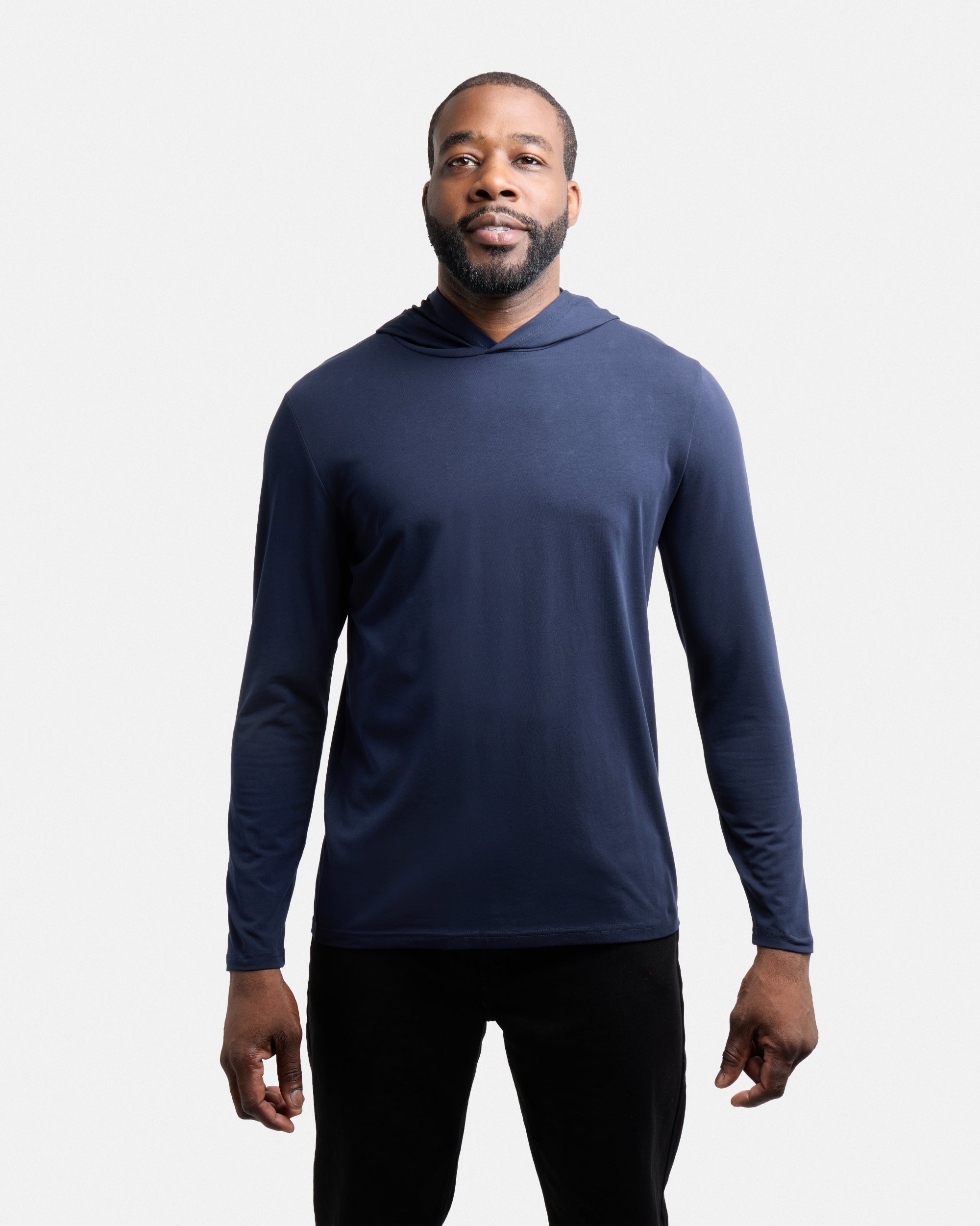 X RAY Men's Long Sleeve Hooded Shirt