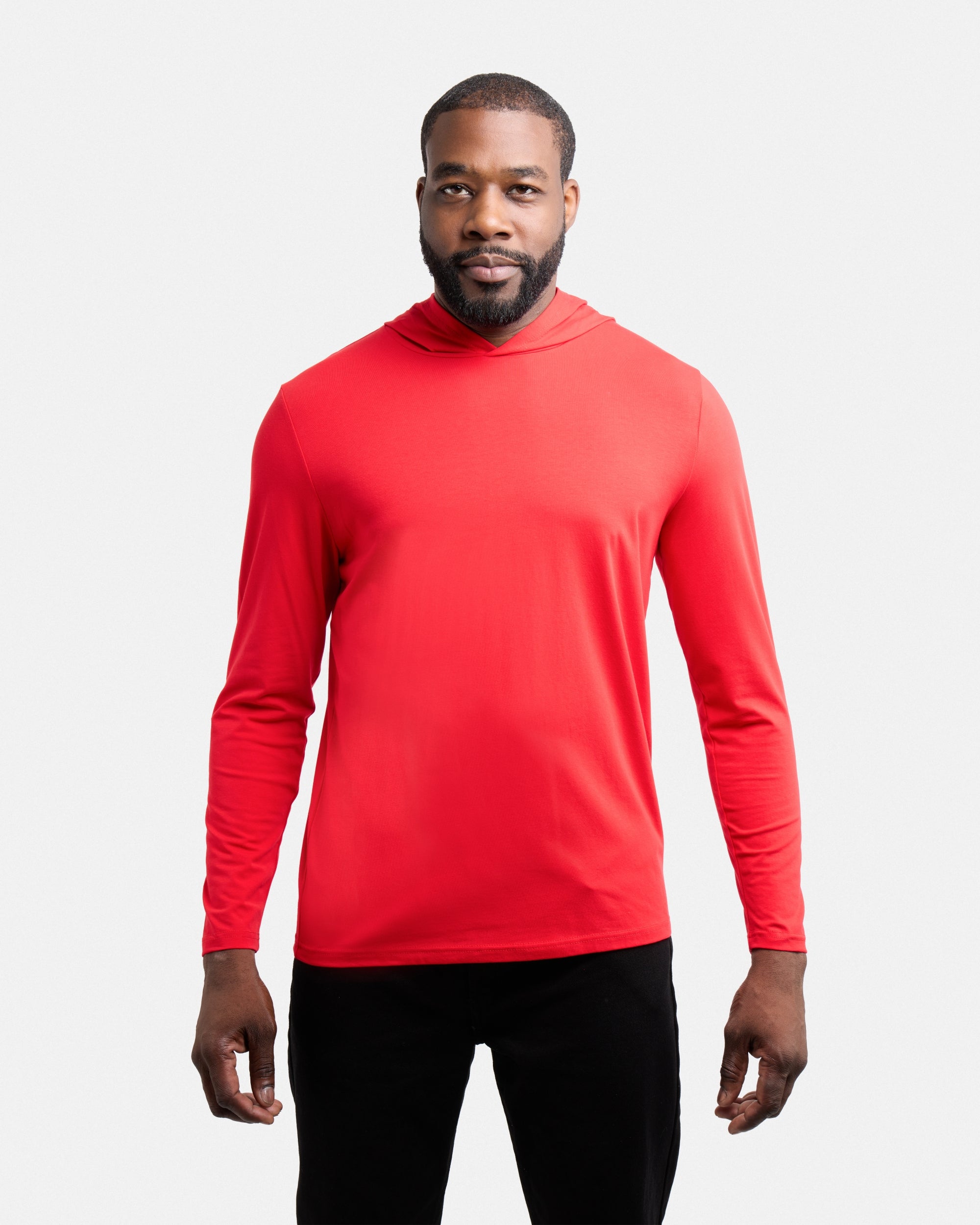 X RAY Men's Long Sleeve Hooded Shirt