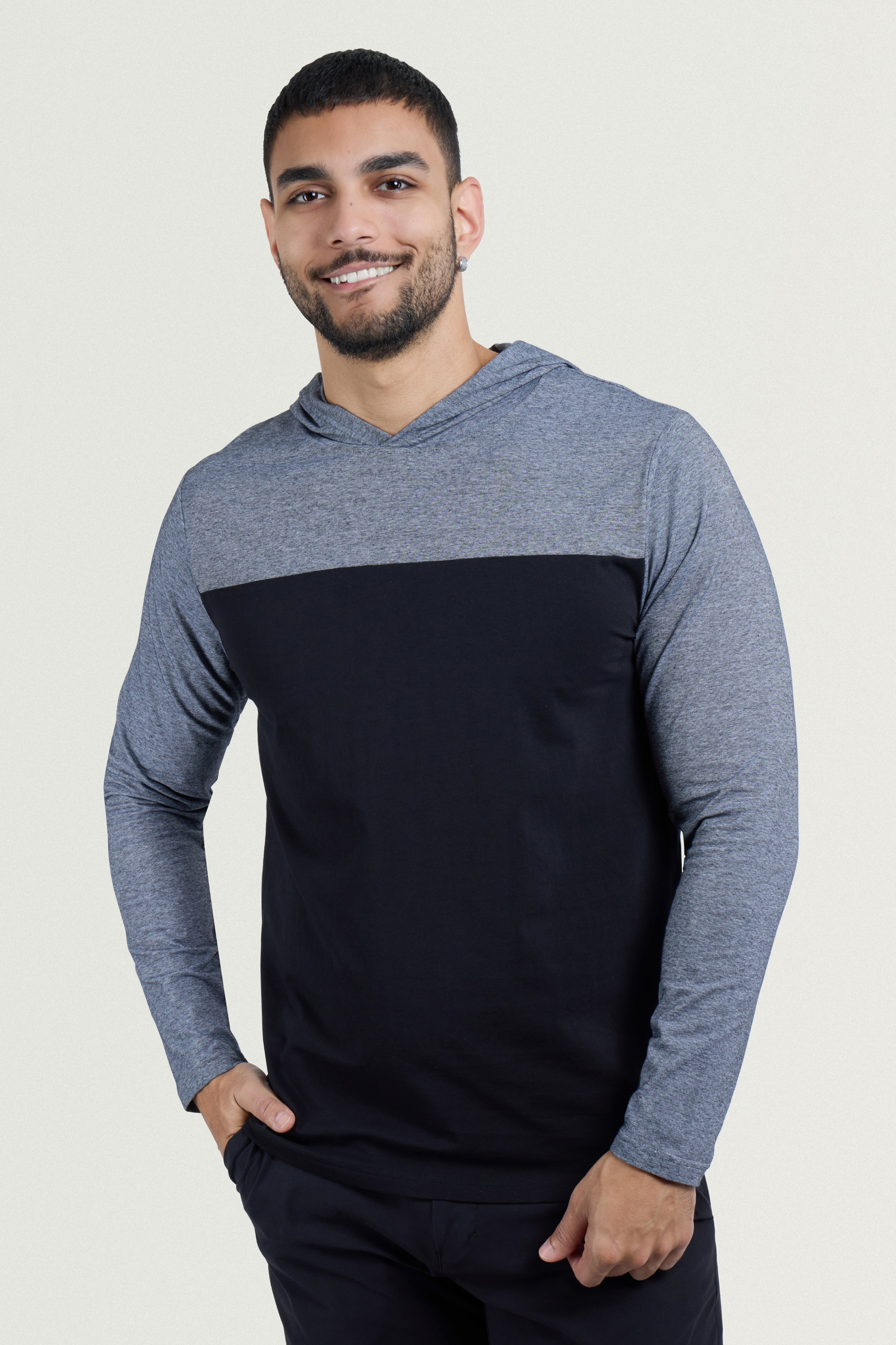 Colorblock Long Sleeve Hooded Sweatshirt Colorblock Long Sleeve Hooded Sweatshirt